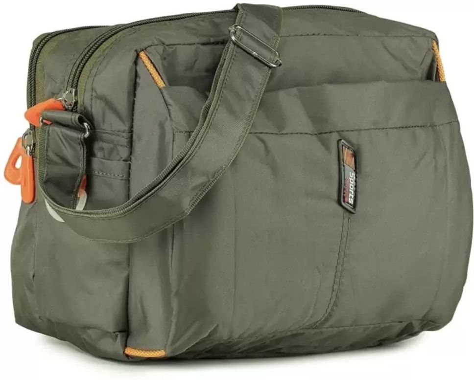 skyduck Green Men & Women Sling Bag Unisex Messenger: Water-Resistant, Durable, Adjustable Strap-picture-36