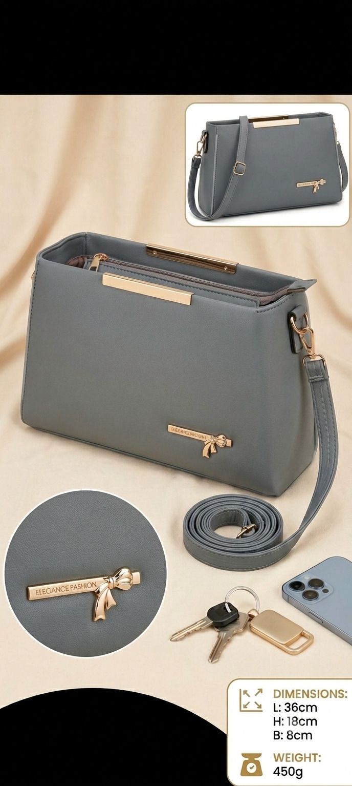 Grey Women Sling Bag Stylish Grey Handbag for Women | Casual & Partywear Sling Bag-image-21