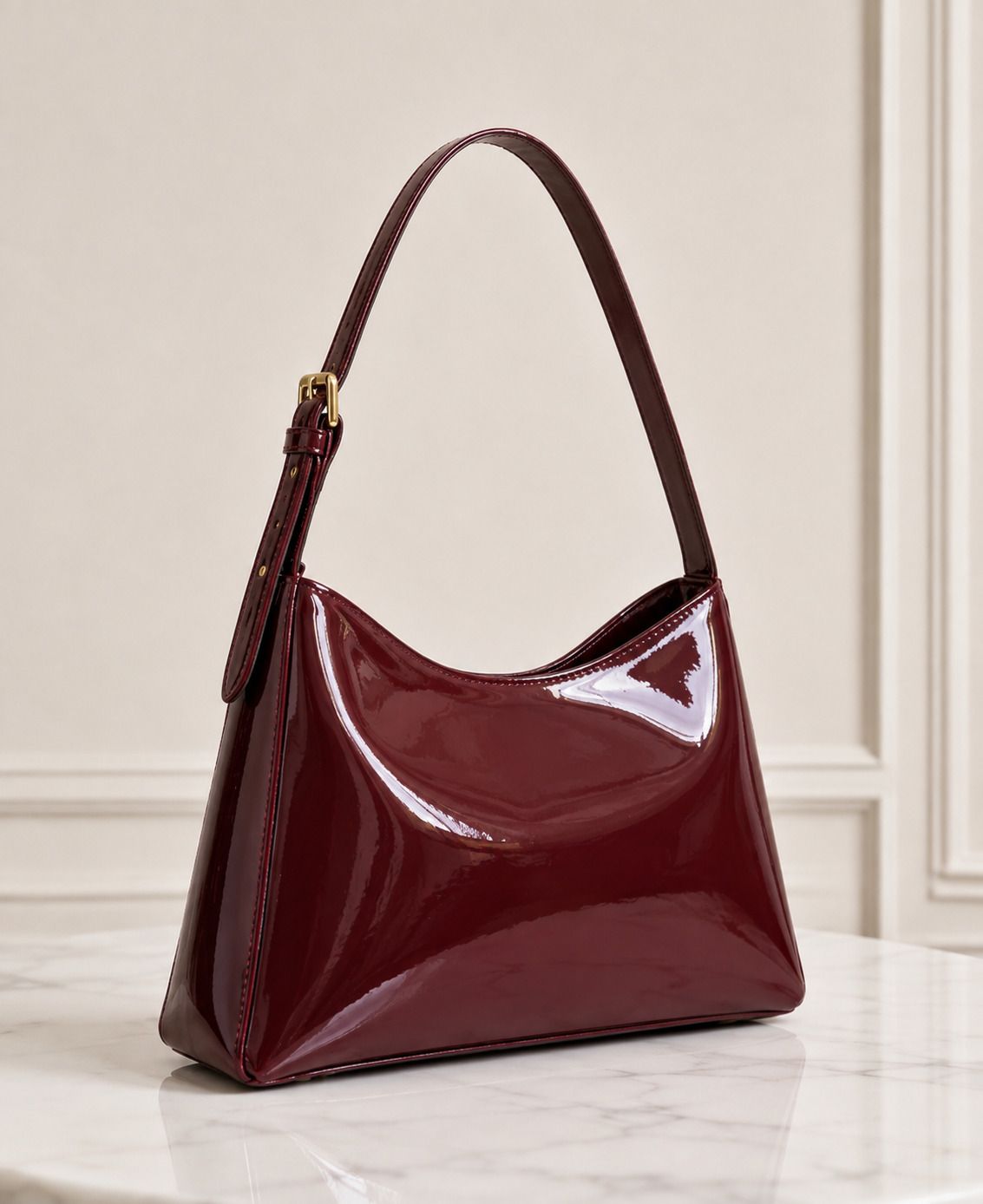 Maroon Women Messenger Bag Trendy Korean style Shoulders Bags-image-9