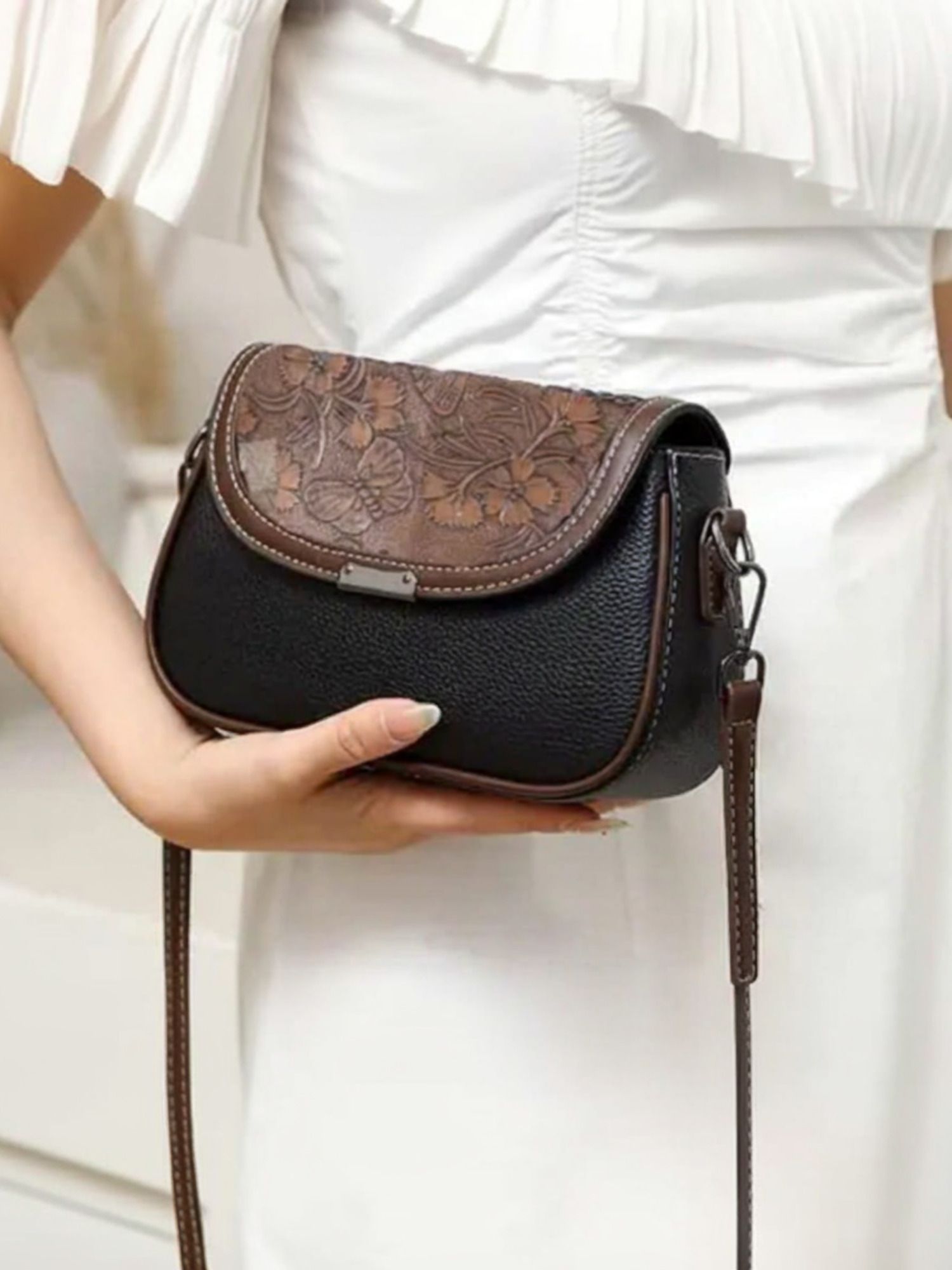 Black Women Sling Bag Trendy korean for women unique