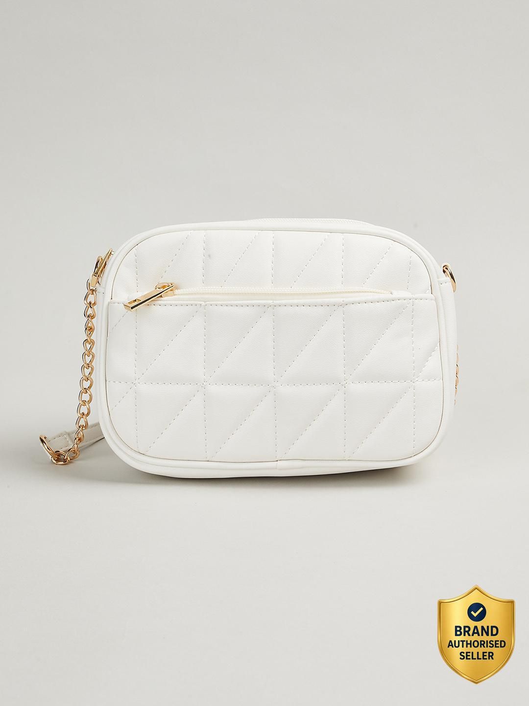 White Women Sling Bag Women Quilted Sling Bag-image-43