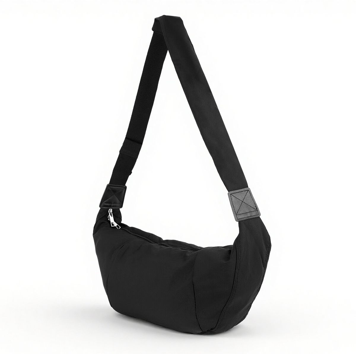 palay Black Men & Women Sling Bag Crossbody Bag for Women Men Adjustable Canvas Hobo Sling Shoulder Bag Black-picture-16