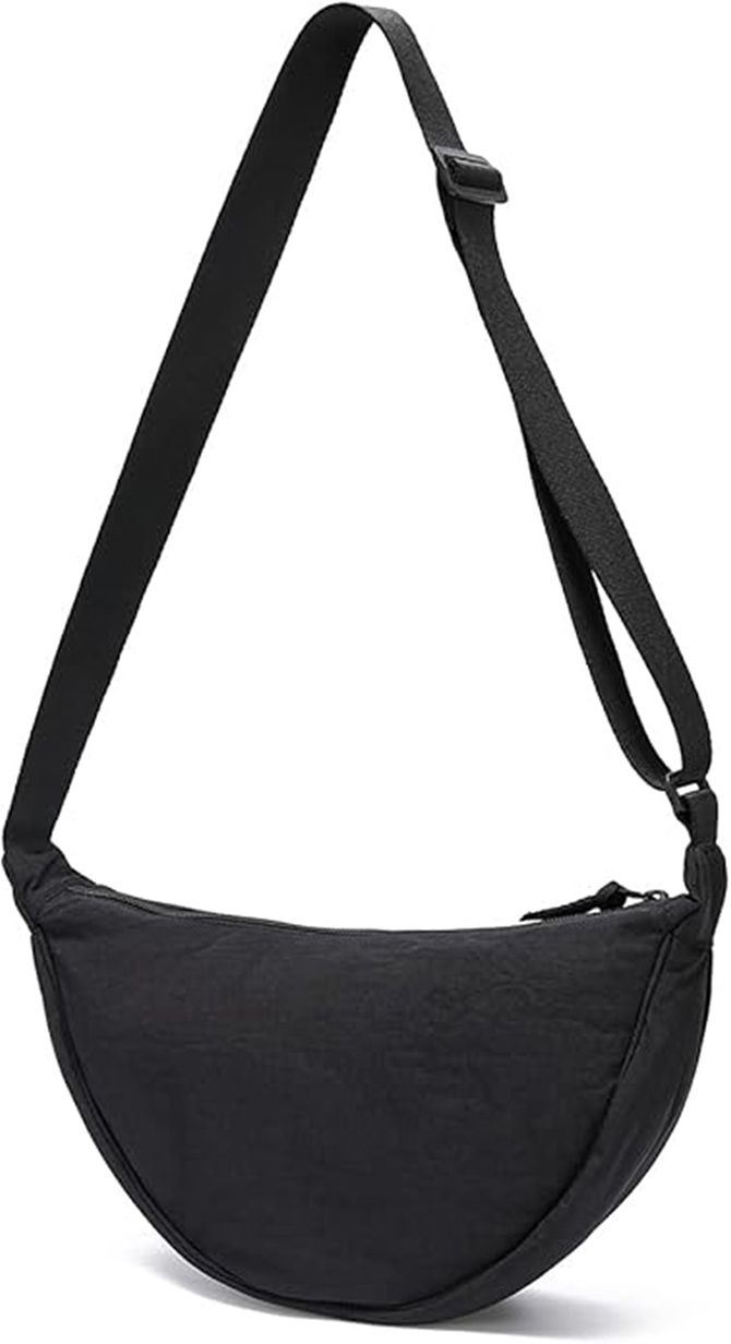 Black Men & Women Sling Bag Black Crossbody Purses Bag for Women-image-4