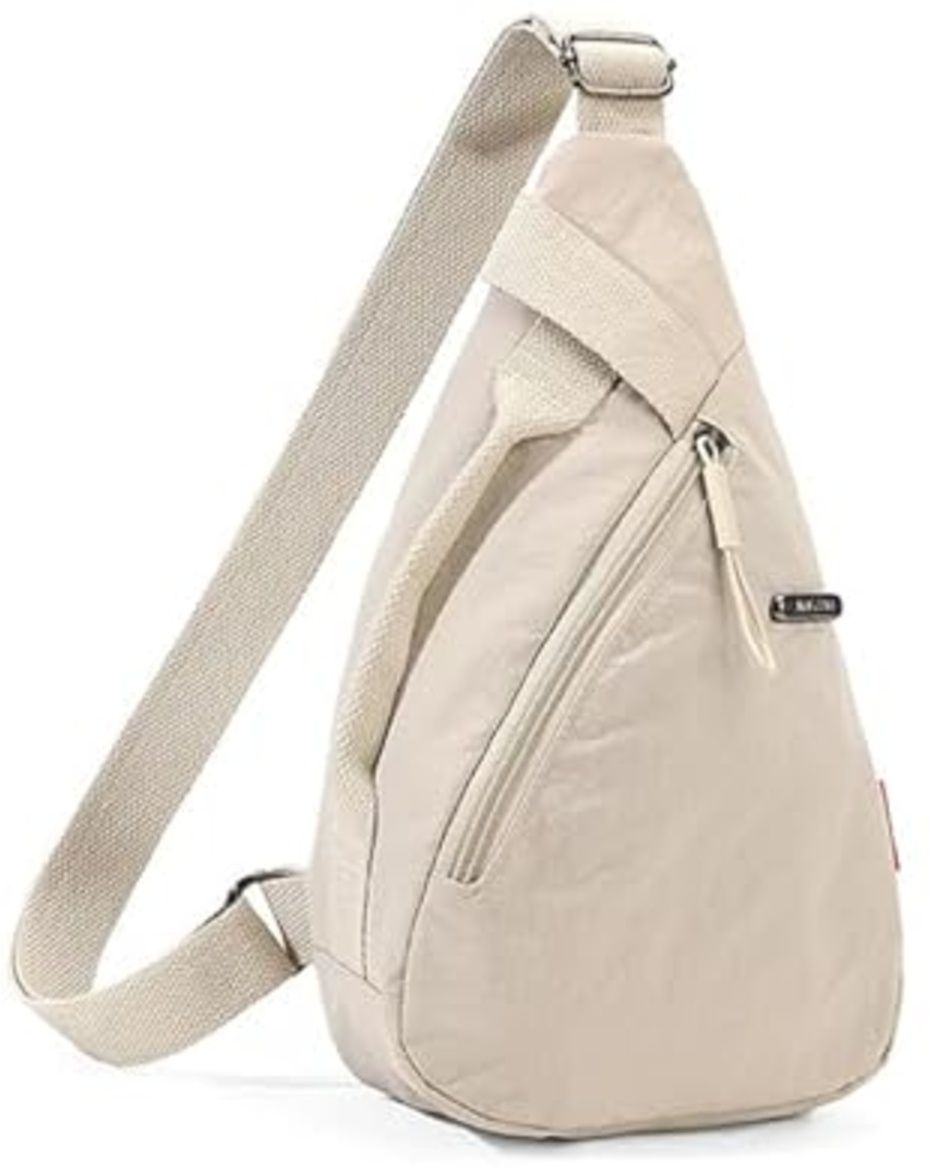 mahitva Beige Men & Women Messenger Bag Crossbody Sling Bag Adjustable Strap Compact Shoulder Bag Zipper-picture-13