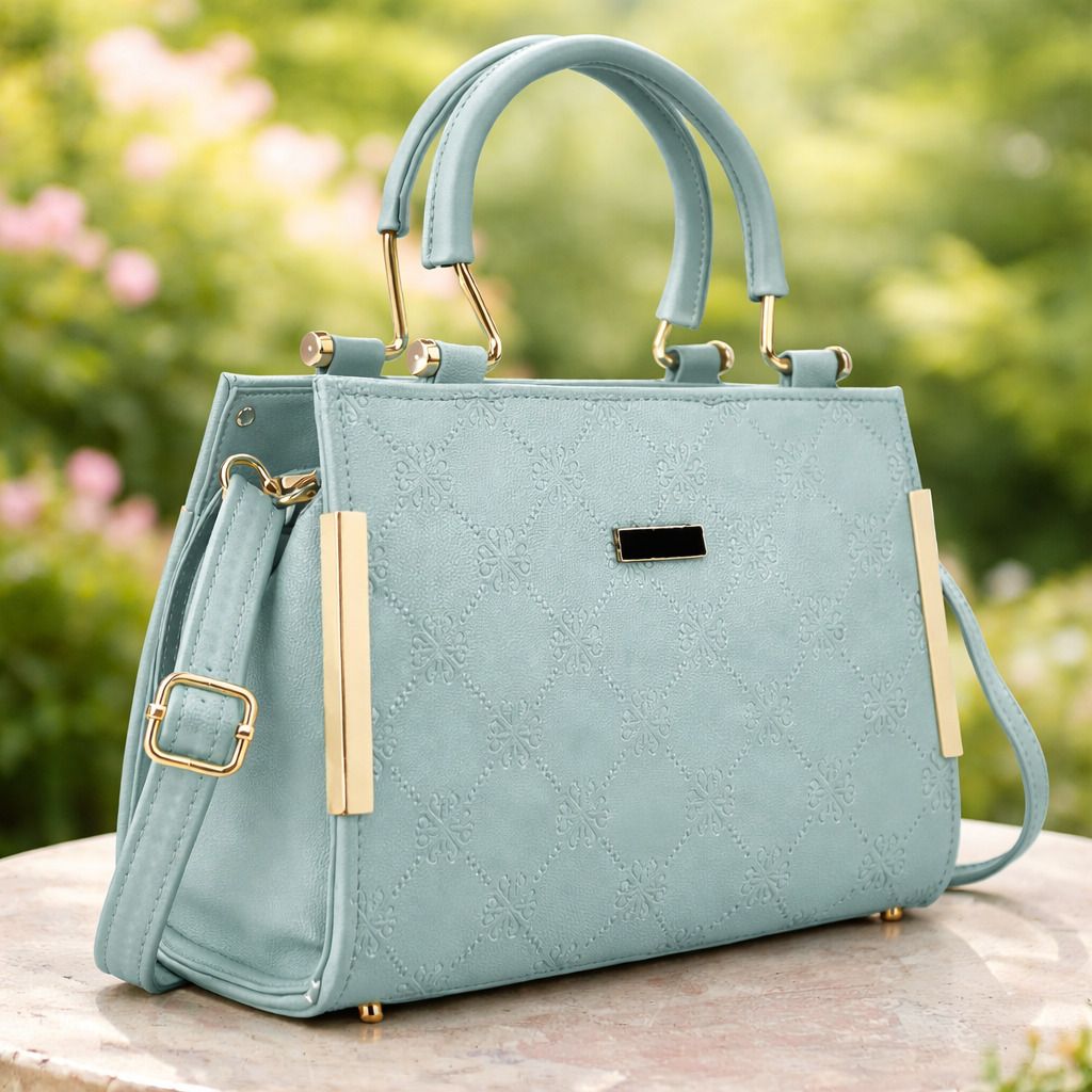 Green Women Hand-held Bag Designer Handbag for Women | PU Leather | Stylish, Lightweight, Ladies Purse-image-31