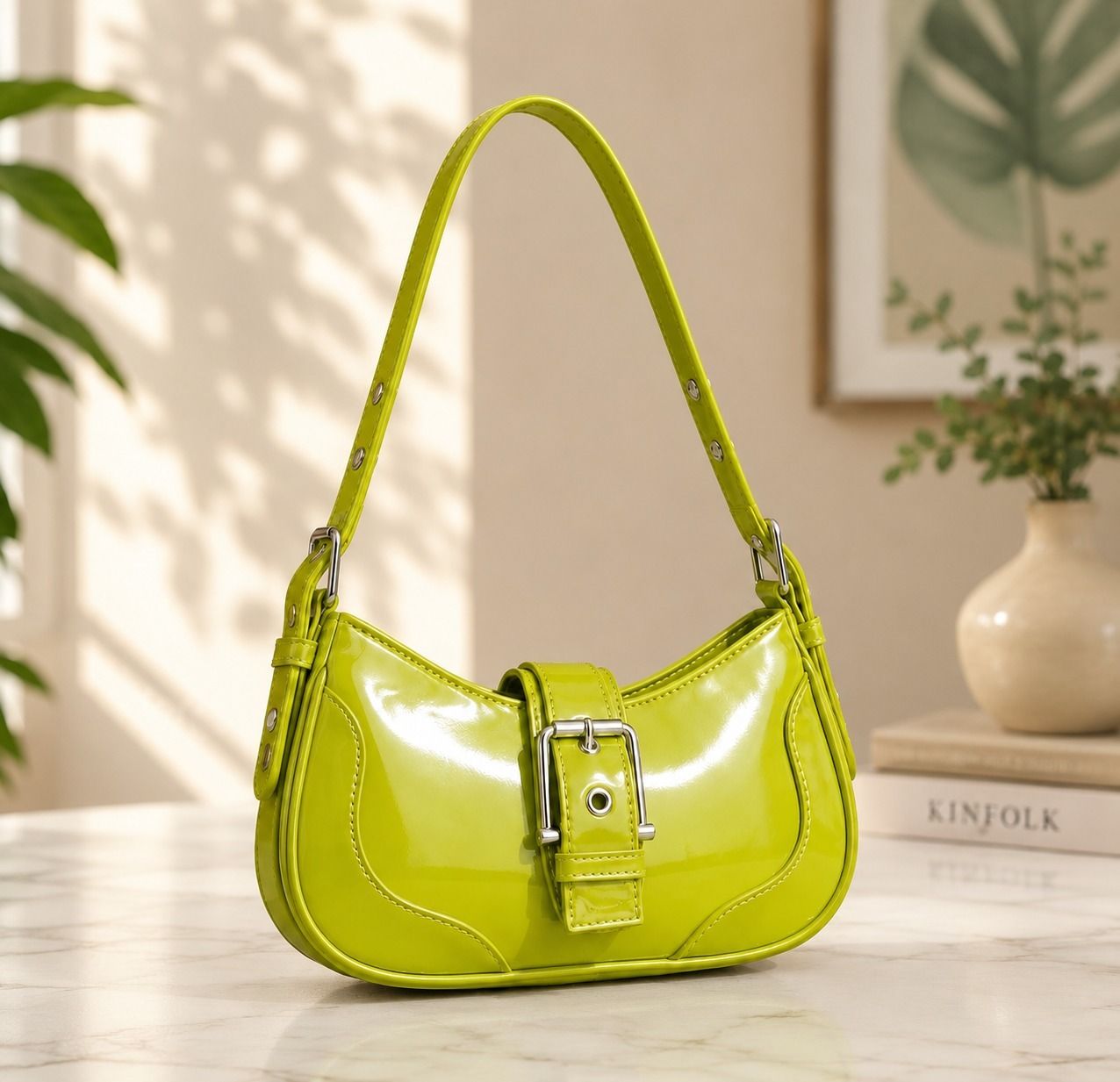 trend store bags Green Women Shoulder Bag sling bag for women trendy bag-picture-25
