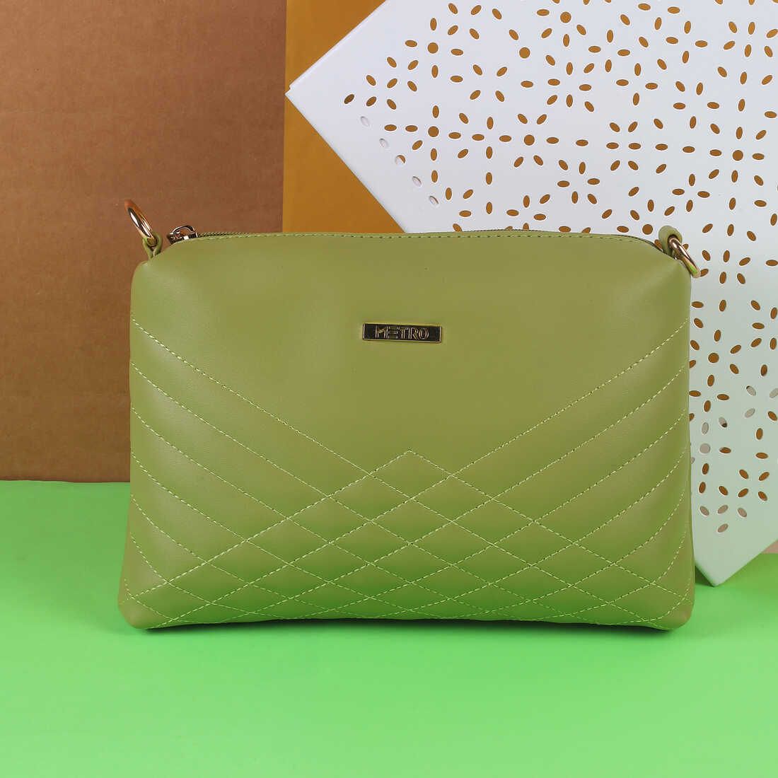 Green Women Sling Bag 66-7352-image-33