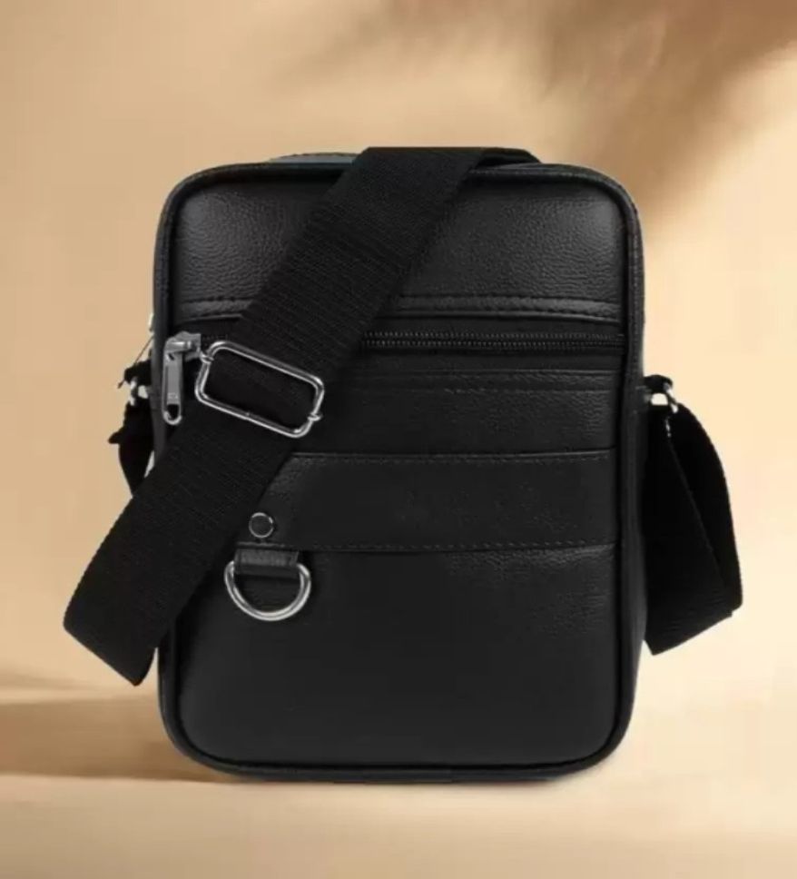 Black Men Sling Bag Men sling bag,hand bag for boys,tablet bag, new stylish bag for men-image-42