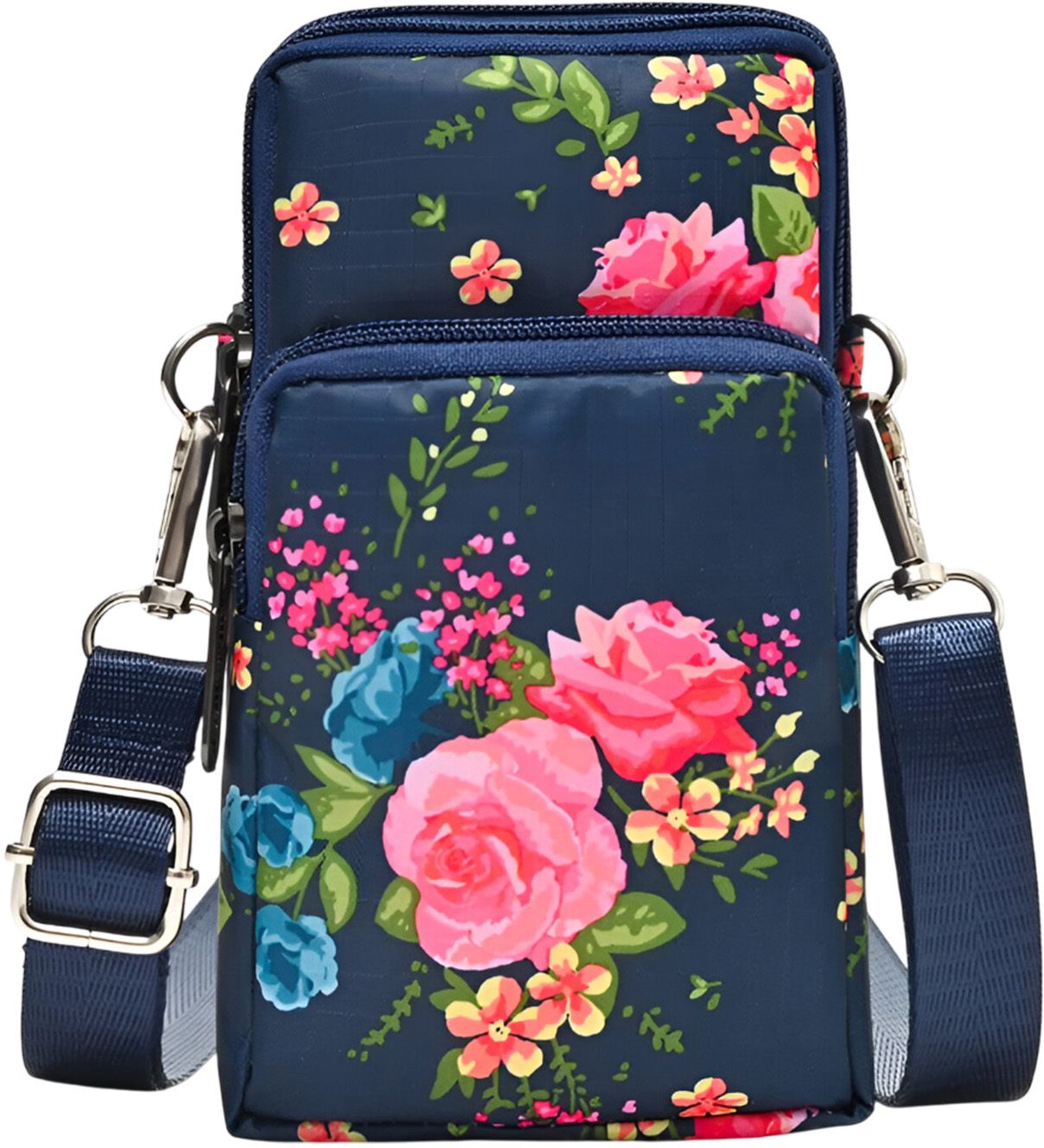 syga Pink Women Sling Bag Women Floral Mobile Crossbody Bag – Lightweight Vertical Shoulder Pouch-picture-38