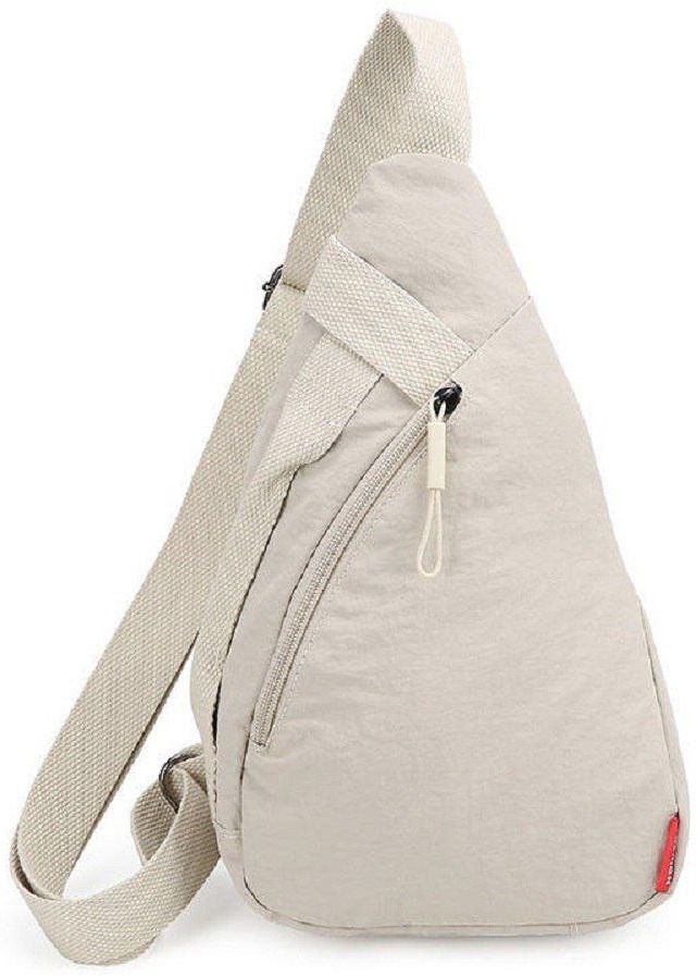 Beige Men & Women Sling Bag Chest Bag for Women Men-image-47