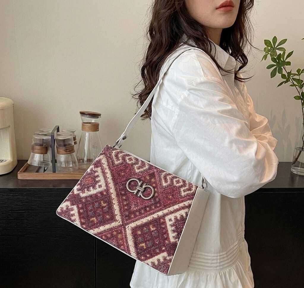 Red Women Shoulder Bag Premium Printed Tote Handbag | Handbag-image-31