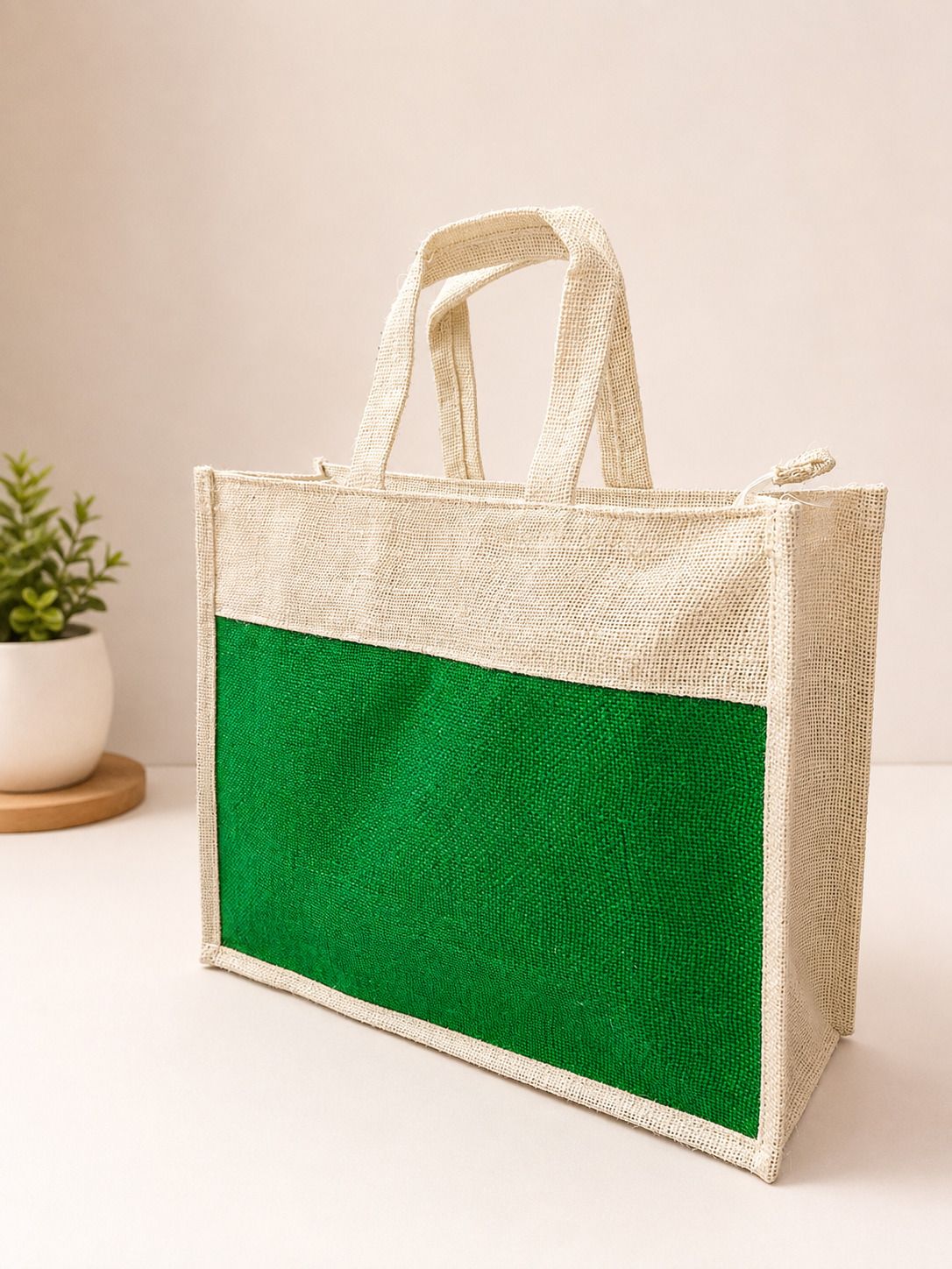 beige, green men & women tote bds10040