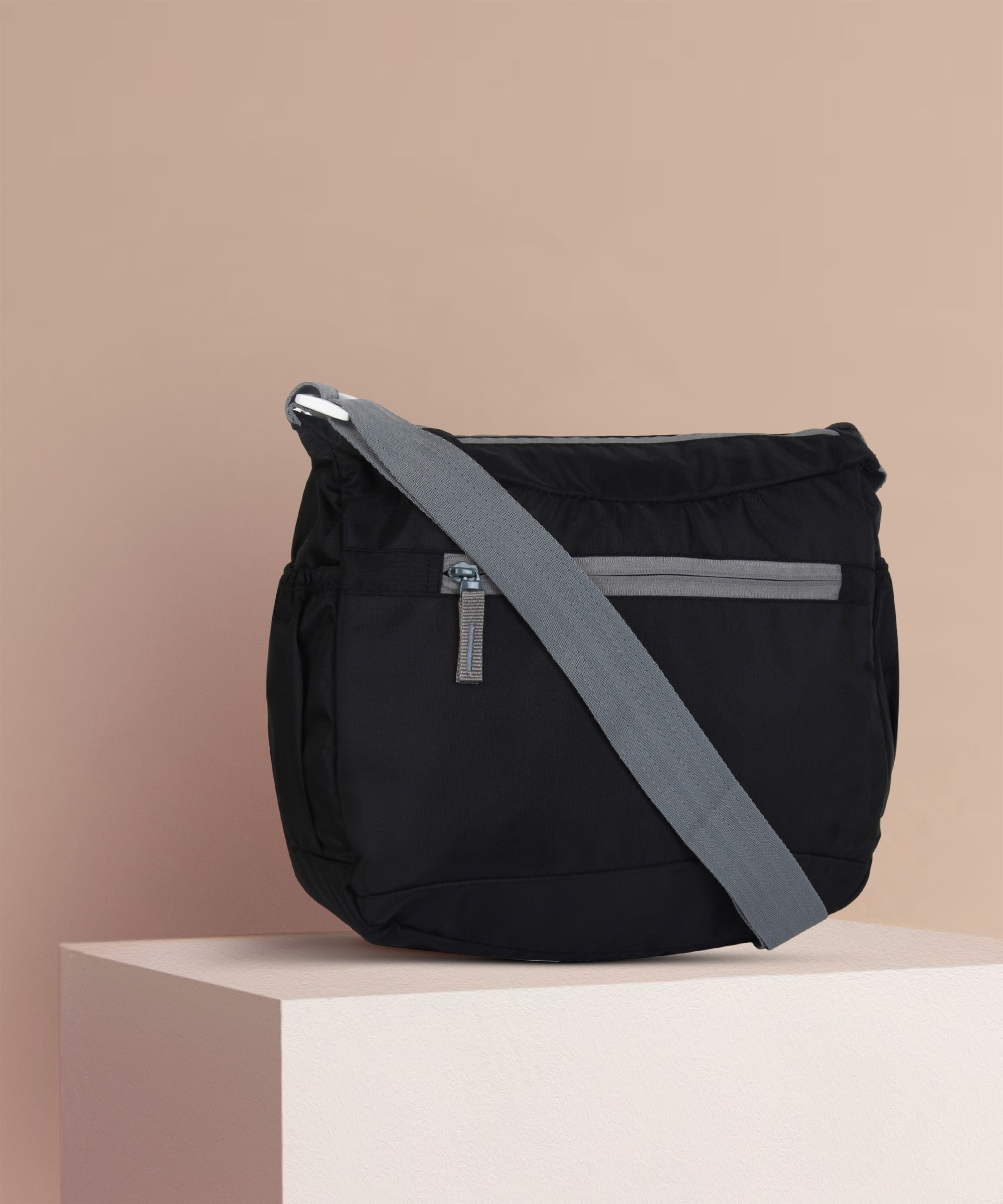 Black Men & Women Sling Bag - Extra Large Men & Women Polyester Sling Bag-image-36