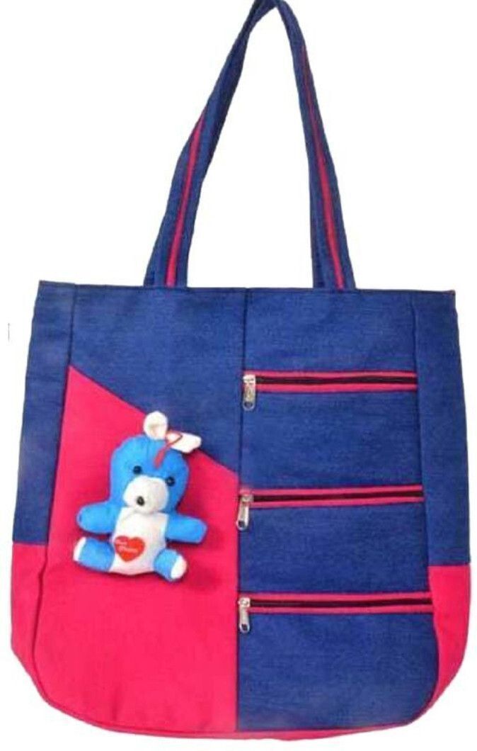 dowet Women Pink, Blue Hand-held Bag-picture-6