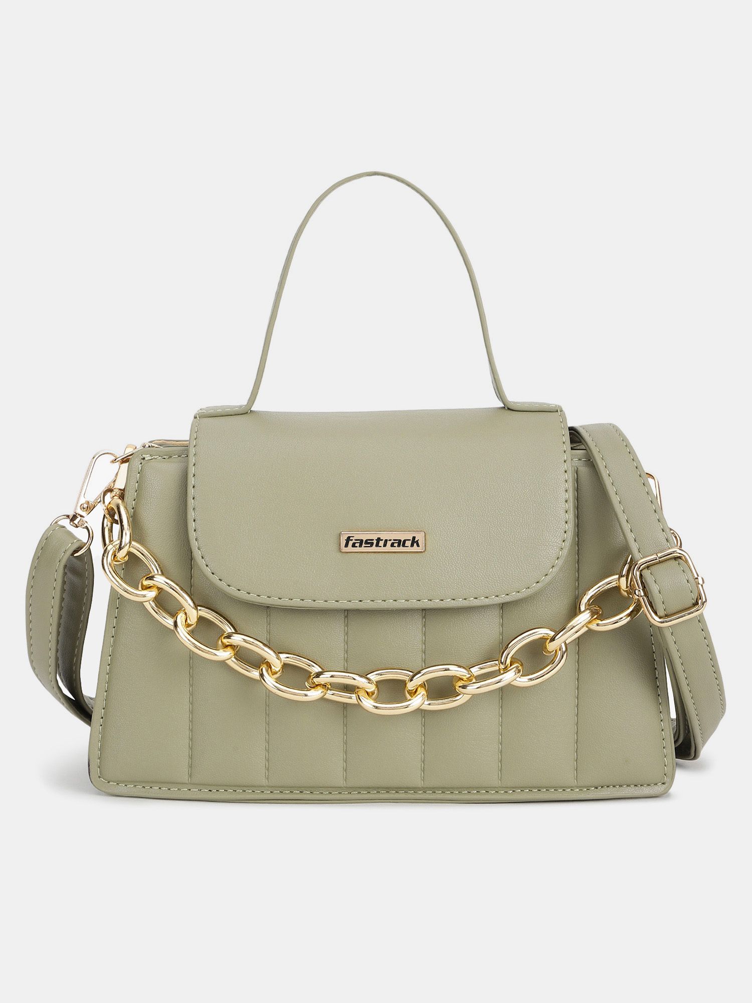 Green Women Tote Plain-image-2