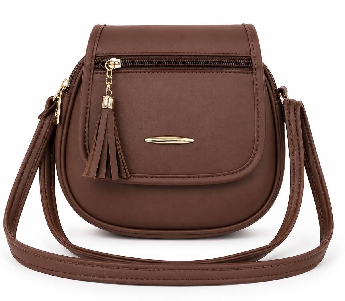 Brown Women Sling Bag Women's Sling Bag Crossbody Purse - Small Casual Daypack-image-26