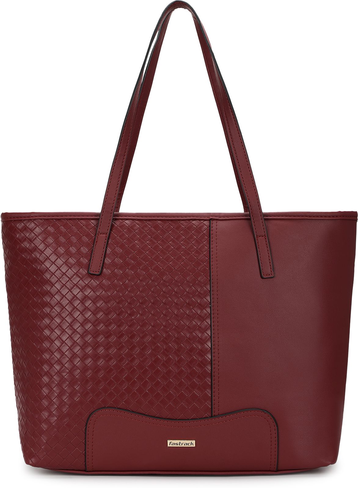 fastrack Maroon Women Shoulder Bag - Extra Large Textured-picture-24