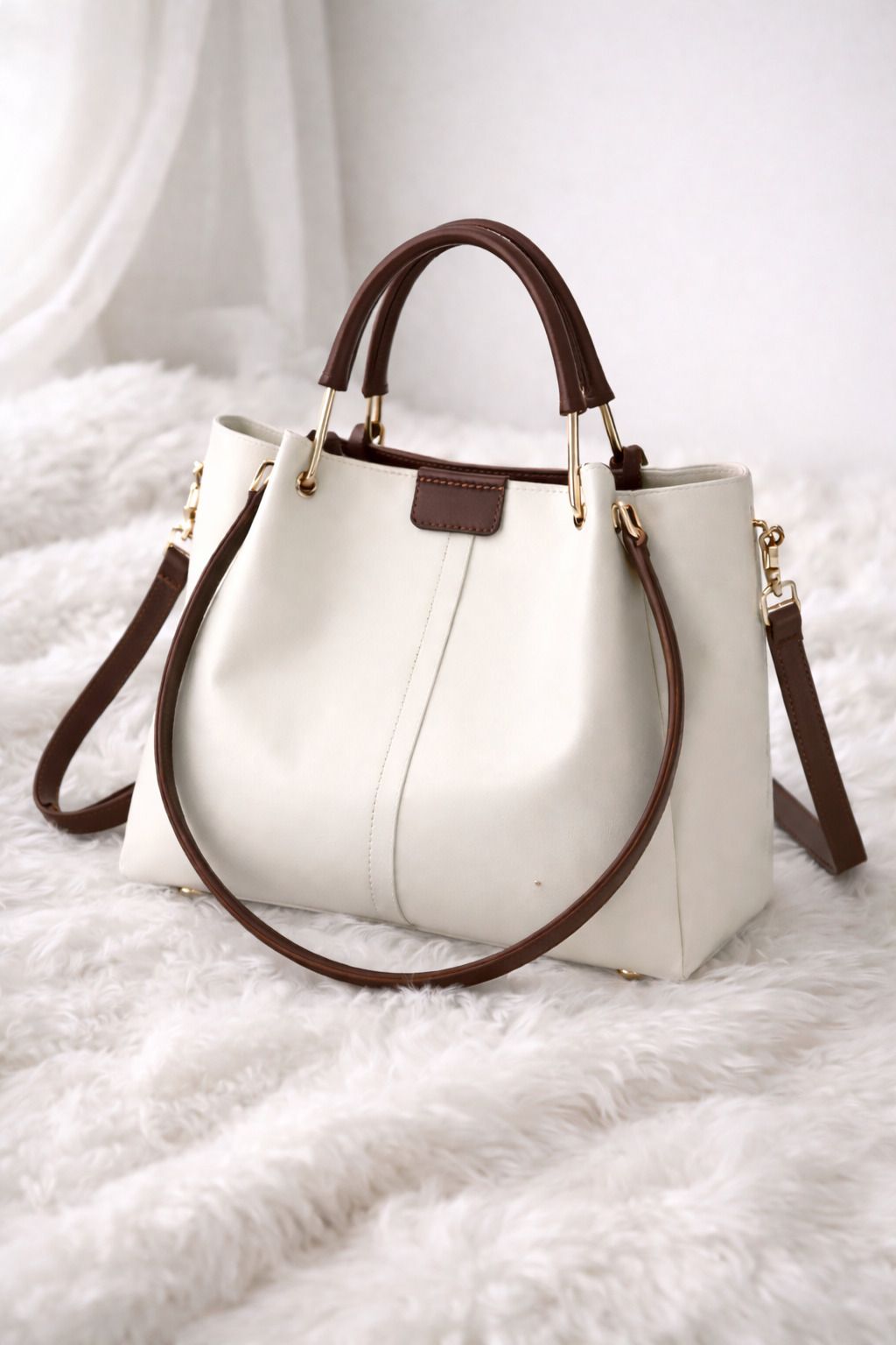 White Women Sling Bag Stylish Handbag for Women