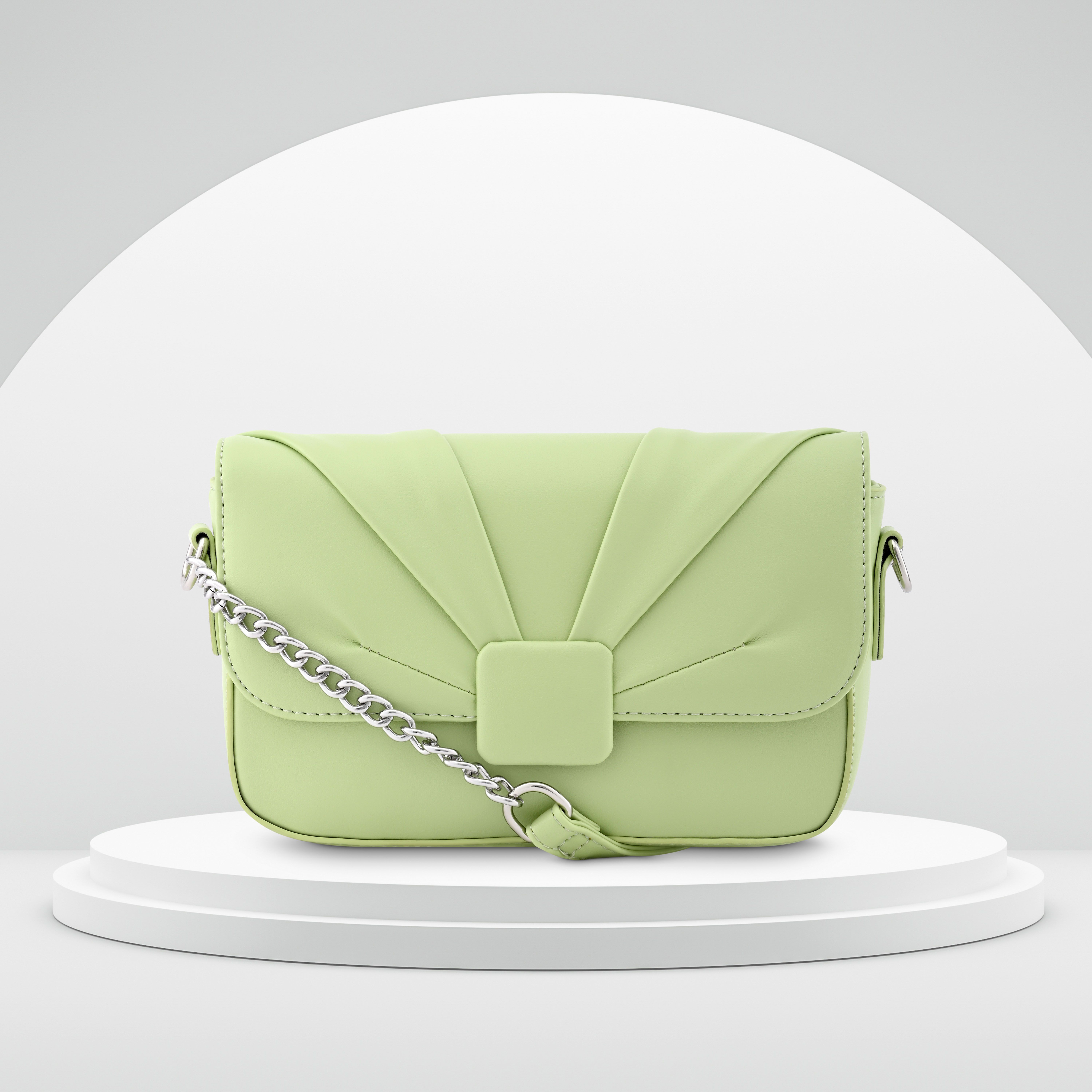 Green Women Sling Bag Cool Matcha Party Sling Bag for Women-image-3