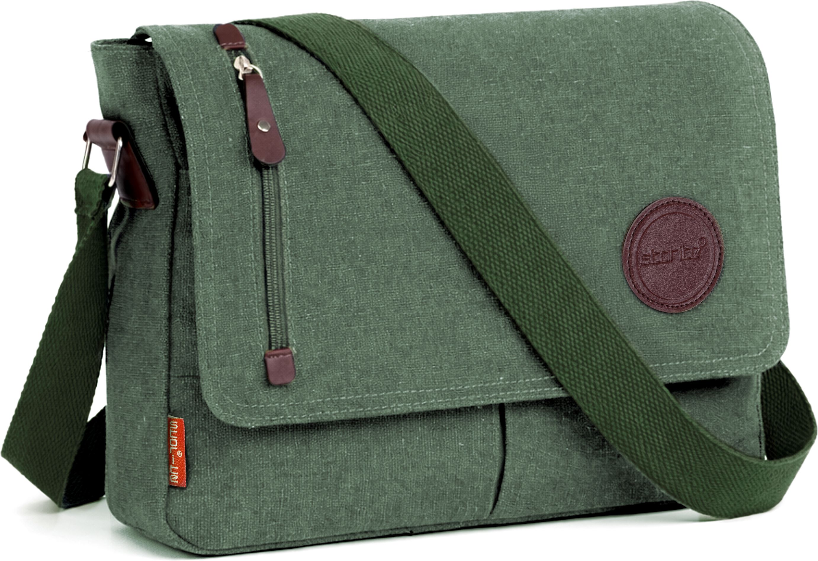 storite Green Men & Women Sling Bag Cross Body Travel Office Business Messenger One Side Shoulder-picture-35