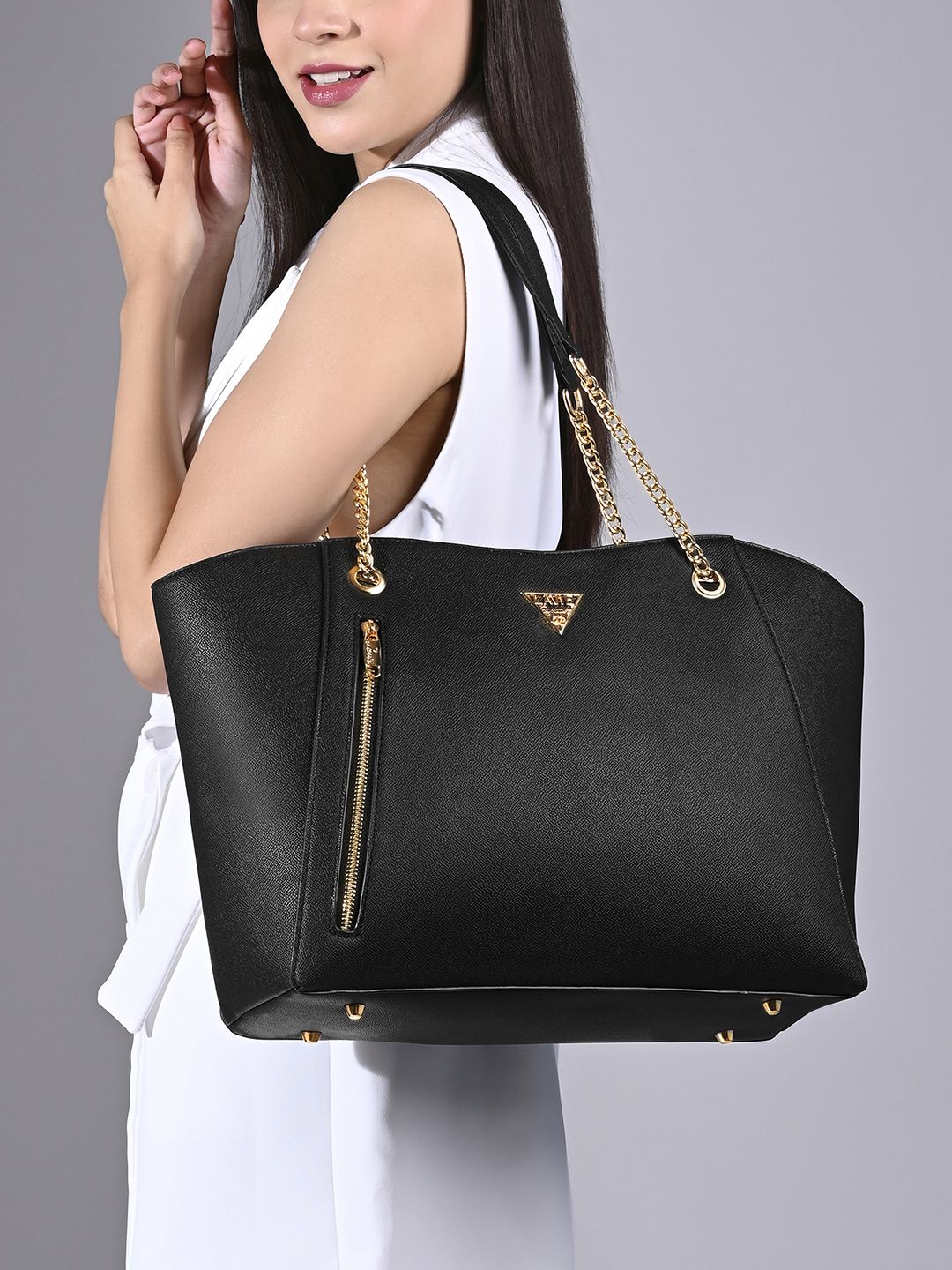 lavie signature Women Black Tote-picture-12