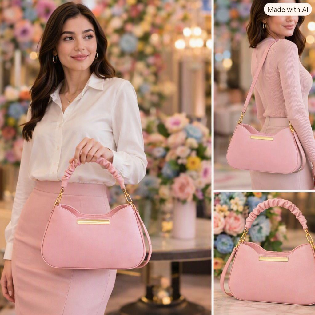 flikker Pink Women Sling Bag Stylish side bag for women branded crossbody shoulder handbags party wear-picture-14