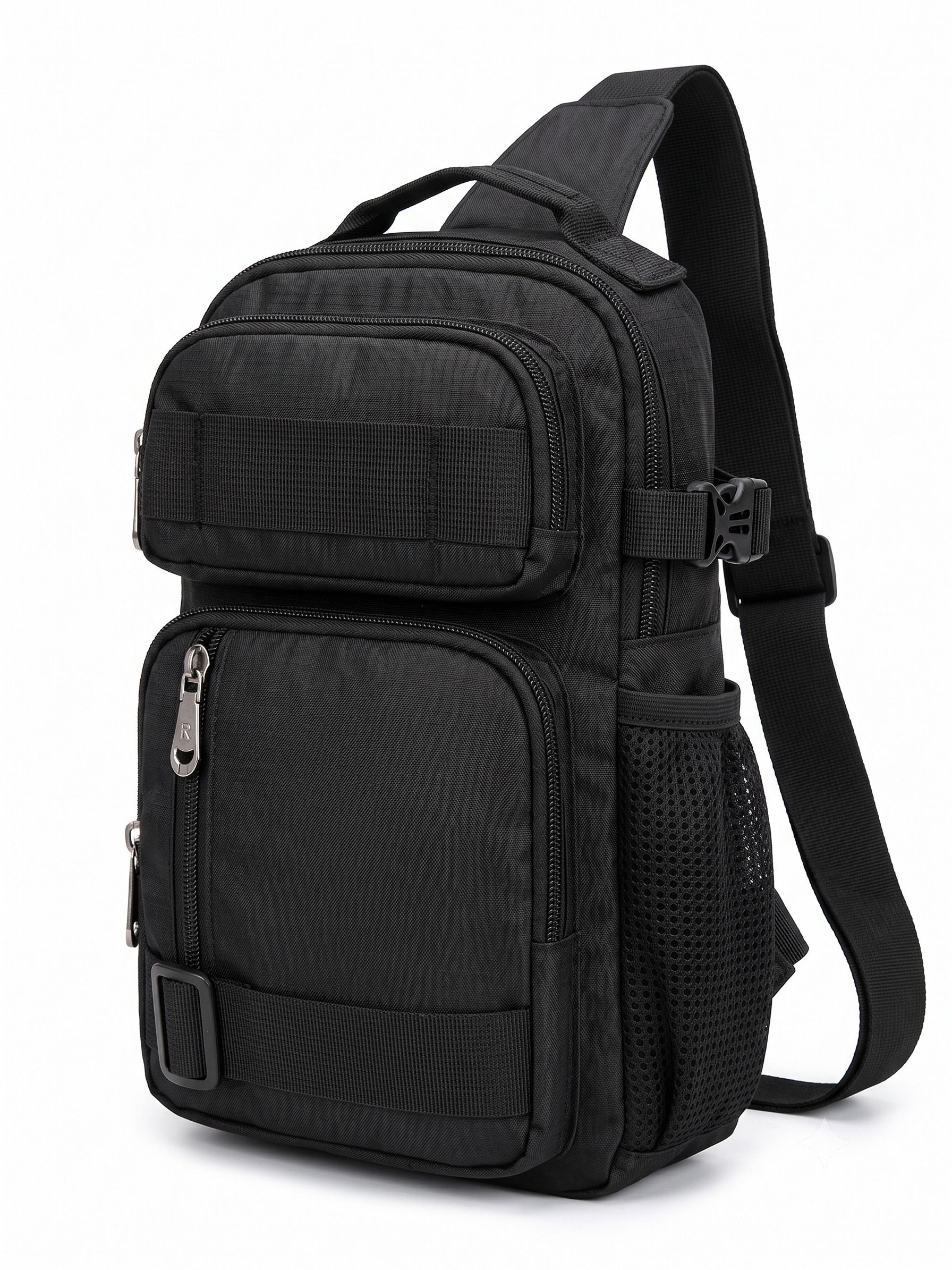 black men & women sling bag men tactical crossbody sling bag lightweight water-resistant shoulder chest bag