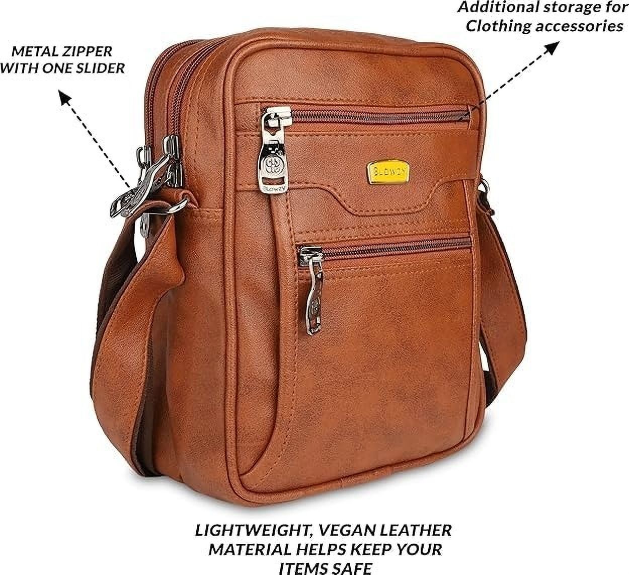Tan Men & Women Messenger Bag Brown Men & Women Messenger Bag Crossbody Messenger Bag-image-41