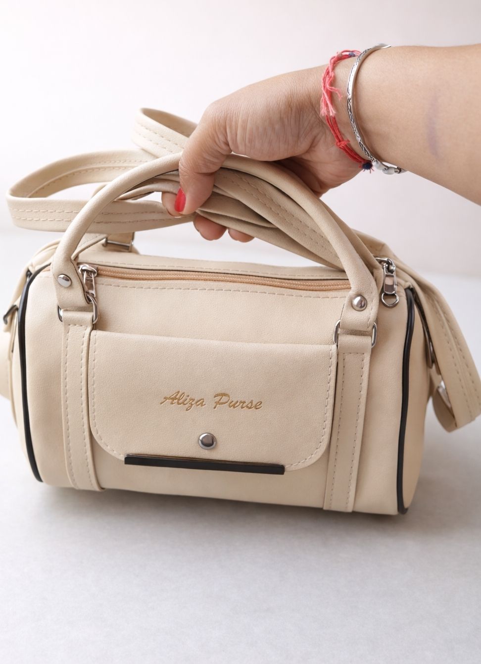 Red, White Women Hand-held Bag Goodies