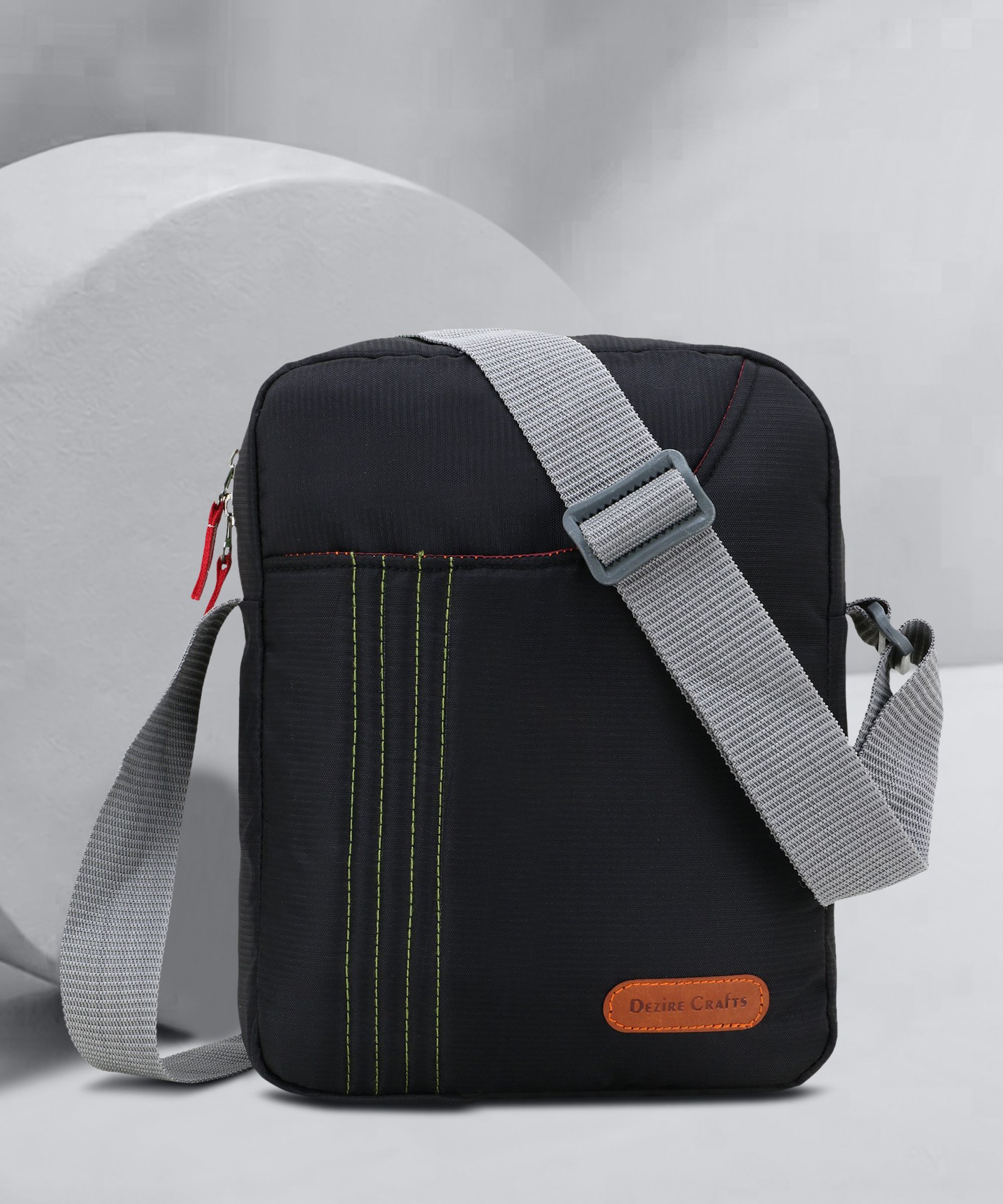Black Men & Women Sling Bag - Extra Large Stylish Shoulder Cross Body Office Business Messenger Bag Water Resistant for Boys and Girls-image-41