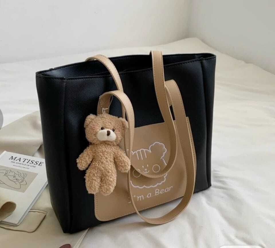 Black Women Shoulder Bag Handbag-image-3