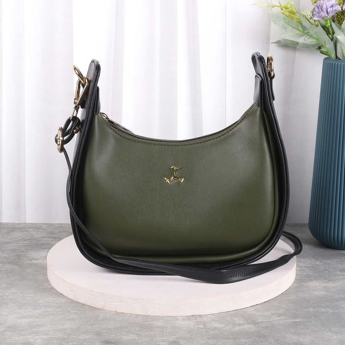 Green Women Sling Bag 66-489-image-44