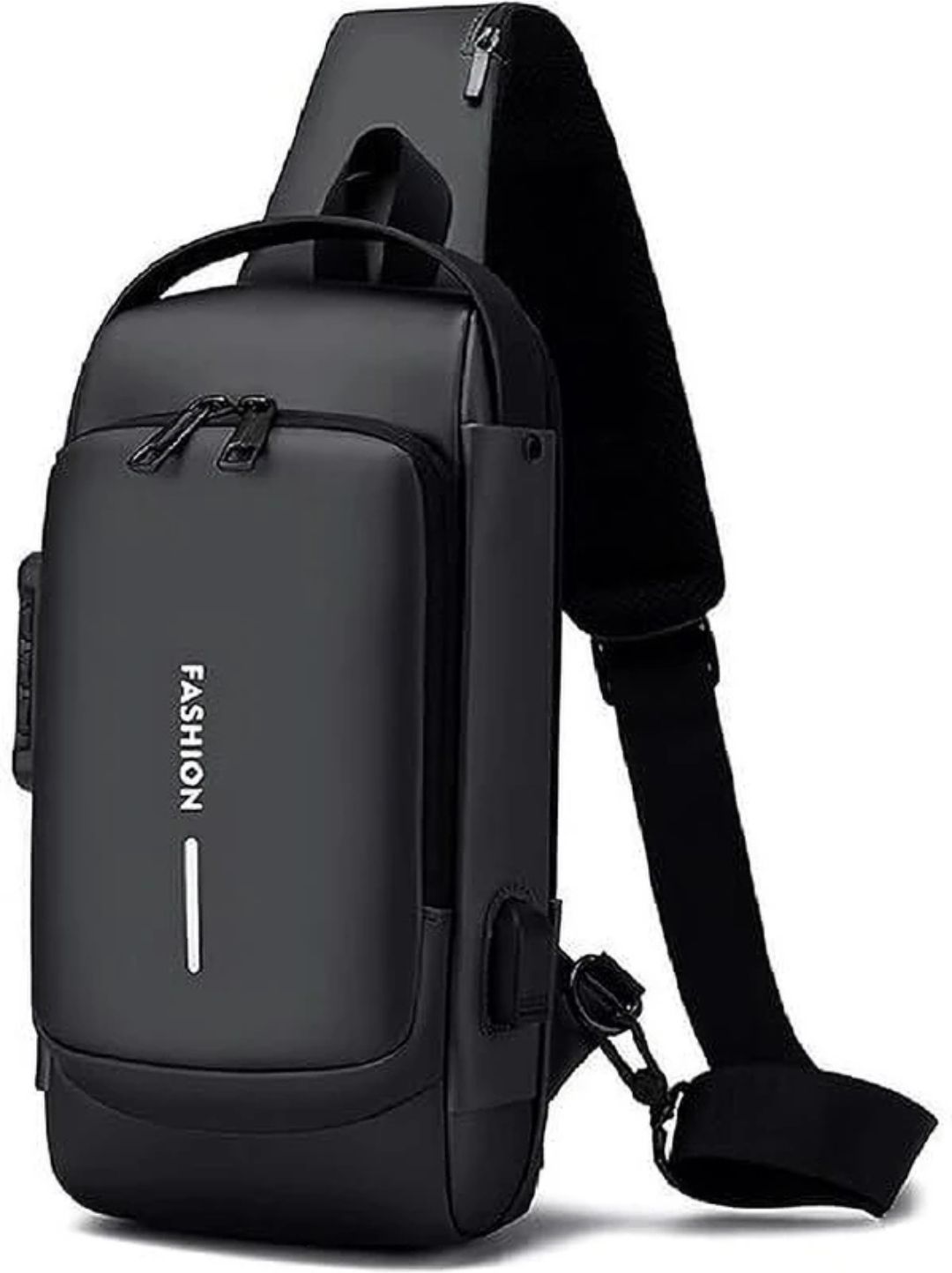 wrogn Black Men Sling Bag Men Side Bag-picture-13