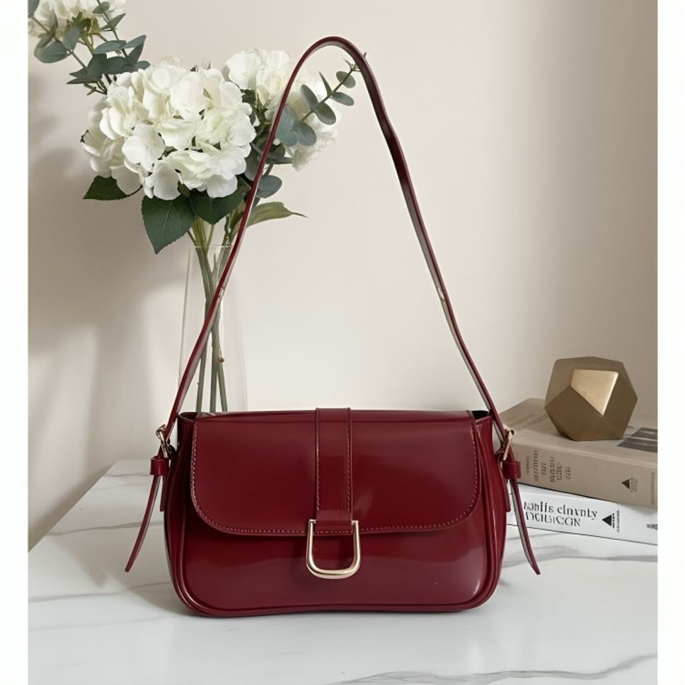 Red Women Sling Bag Red Women Sling Bag Elegant PU Leather Shoulder Bag – Stylish & Durable.