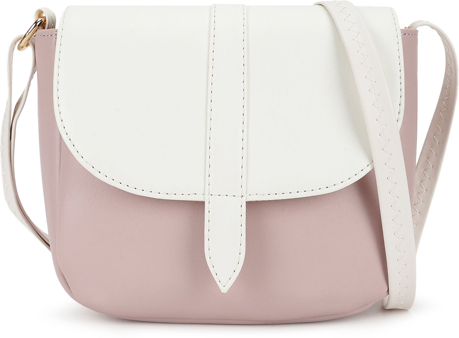 Purple Women Sling Bag Color Blocked-image-1