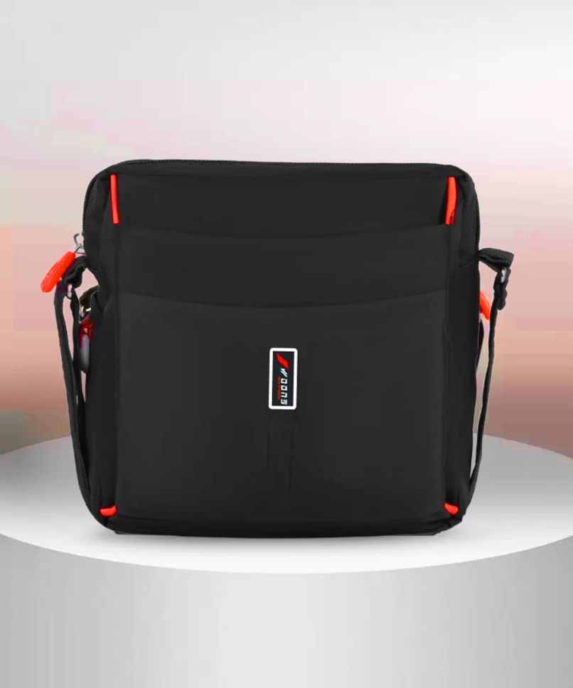 Black Men Sling Bag Stylish Cross Body Sling bag for Office, Cash, Business Collection, Travelling