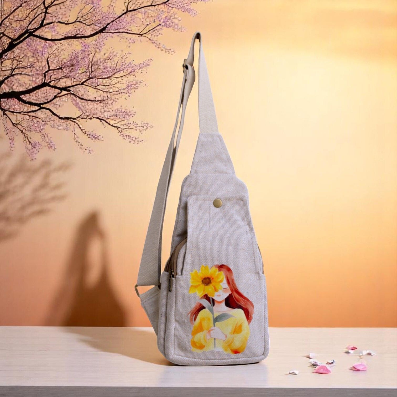 White Men & Women Shoulder Bag Super Fashion Chest & Crossbody Sling Bag – Eco-Friendly & Stylish Travel Bag