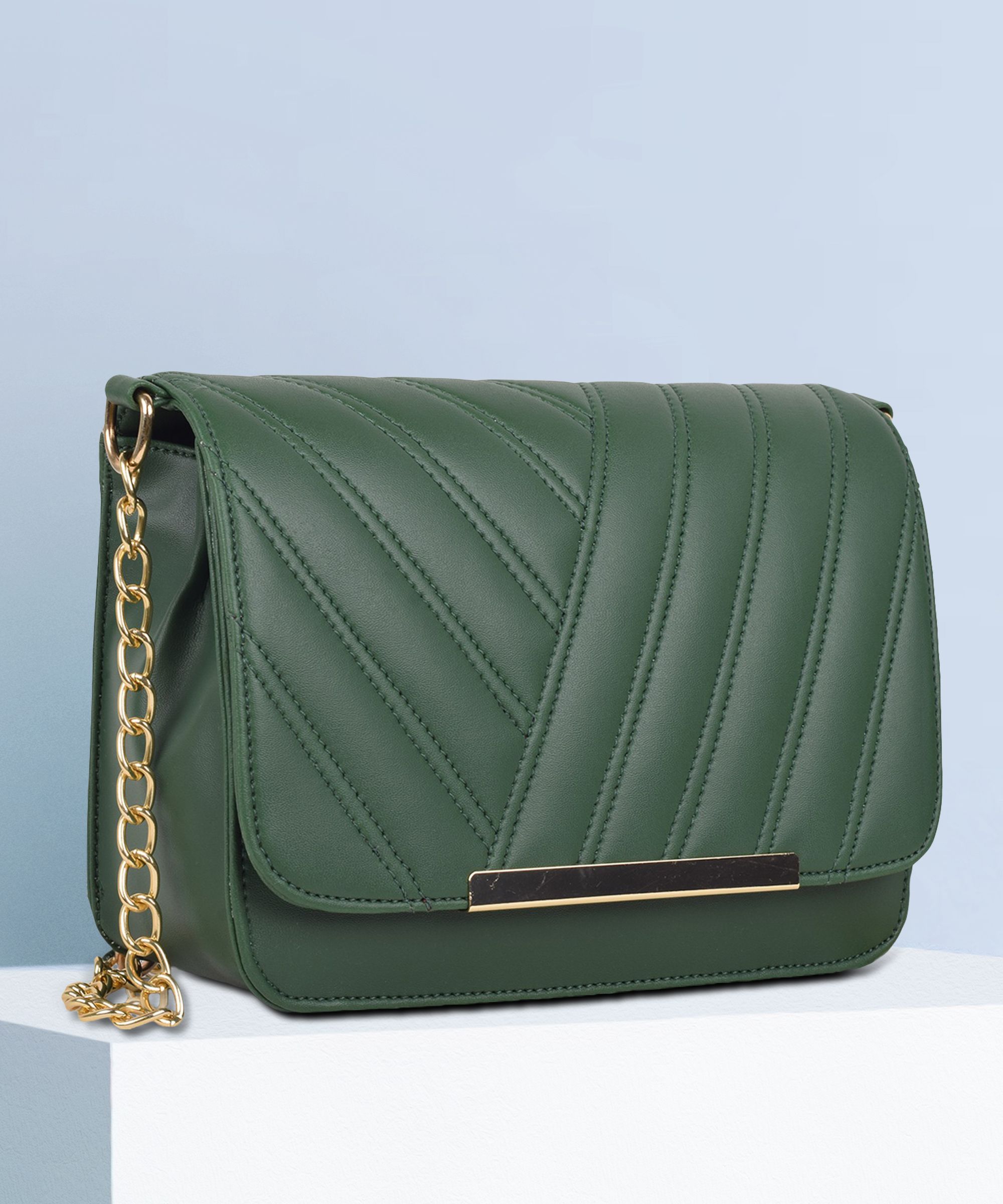 Green Women Sling Bag - Mini SPT-WOMEN-SLING-BAG-050-GREEN-image-3