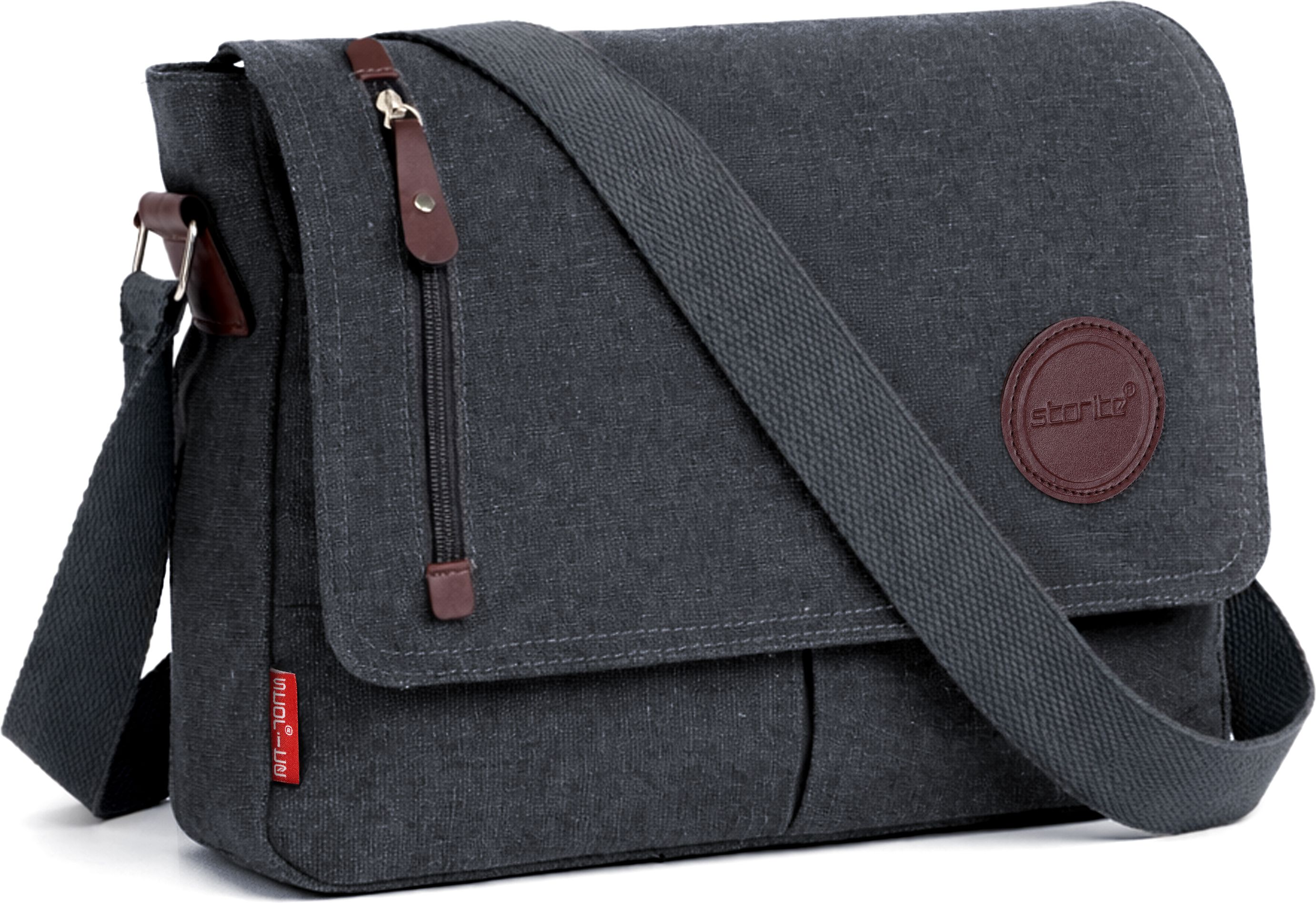 storite Grey Men & Women Sling Bag Cross Body Travel Office Business Messenger One Side Shoulder-picture-25
