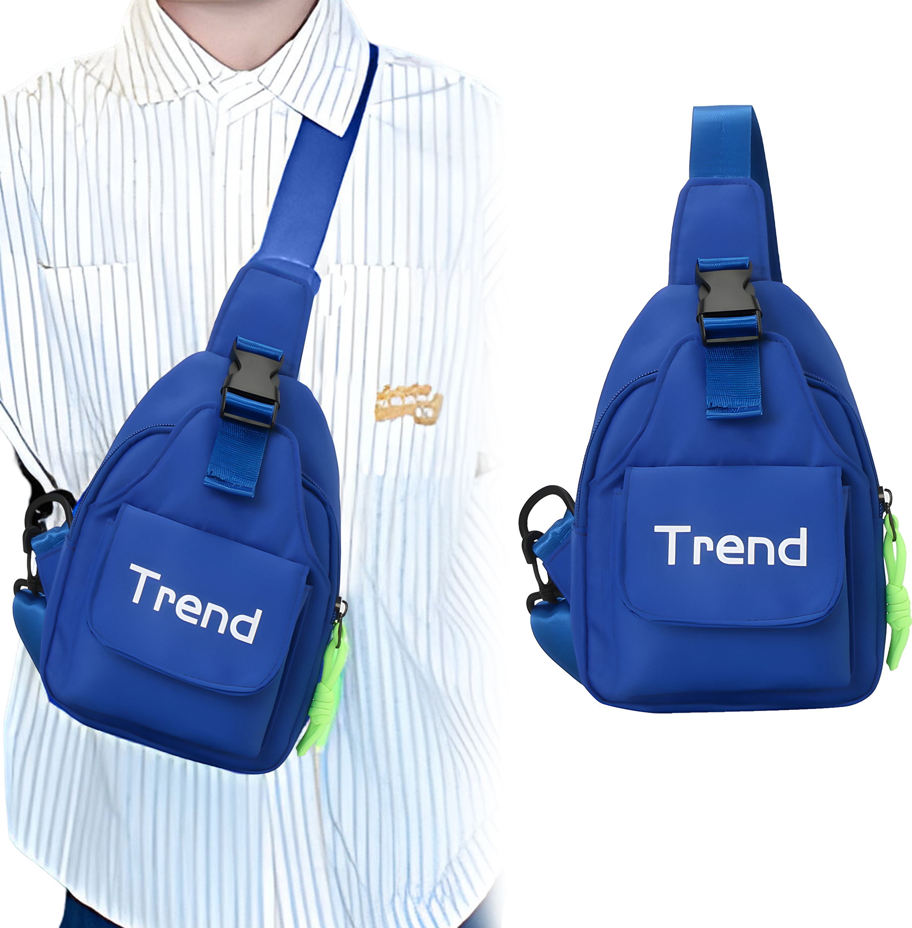 Bembika Crossbody Shoulder Bag Design, Daypack Travling & Hiking Chest Bag-(Blue Trend) Sling Bag-image-16