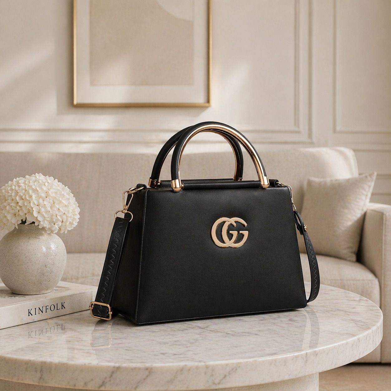 denzy fashion Black Women Hand-held Bag Women’s Designer Sling Bag | Premium PU Leather | Elegant Shoulder Bag for Girls-picture-26