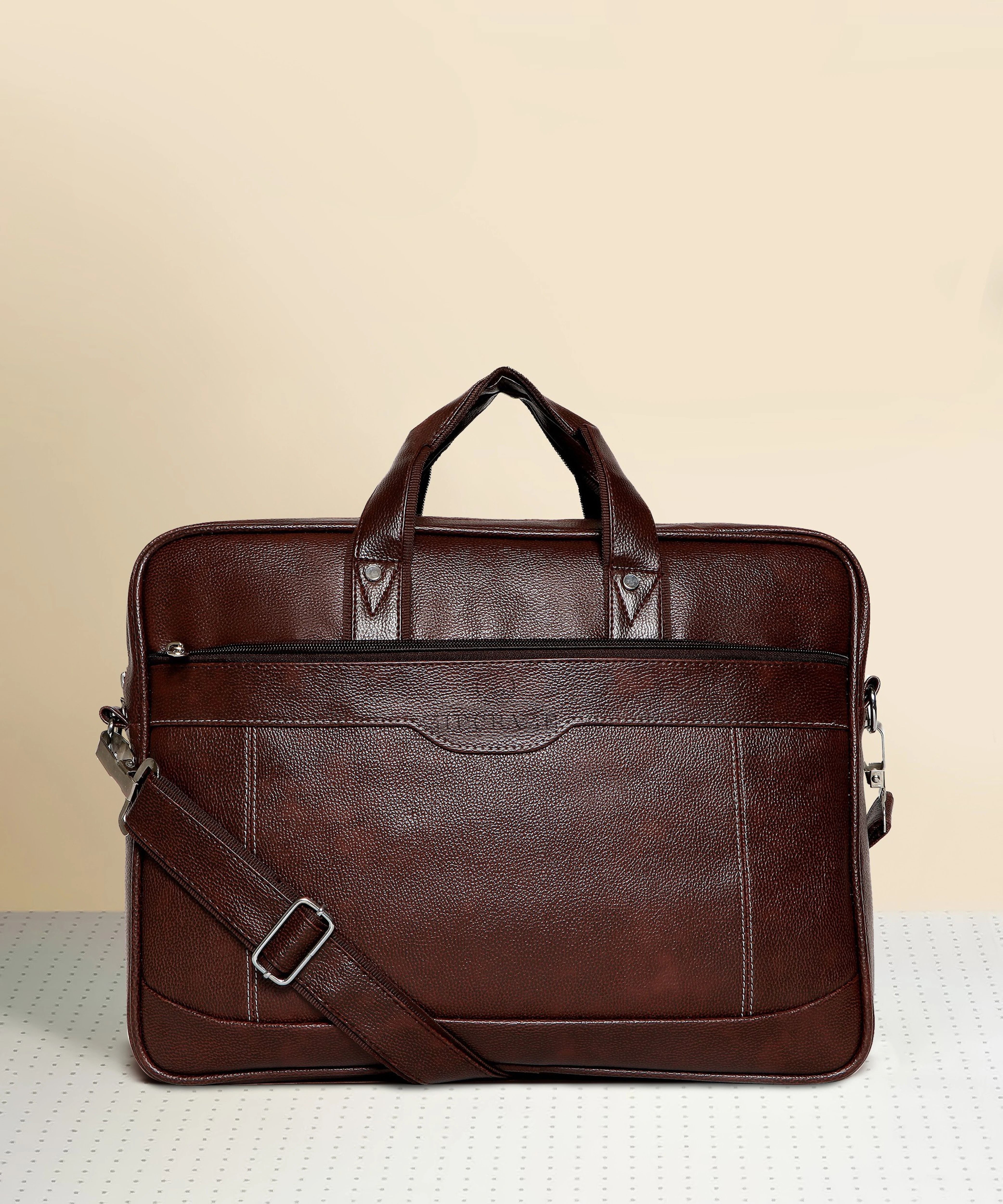 zipcraze Brown Men Shoulder Bag Leather Messenger Sling Bag for Men | Office Laptop Shoulder Bag-picture-25