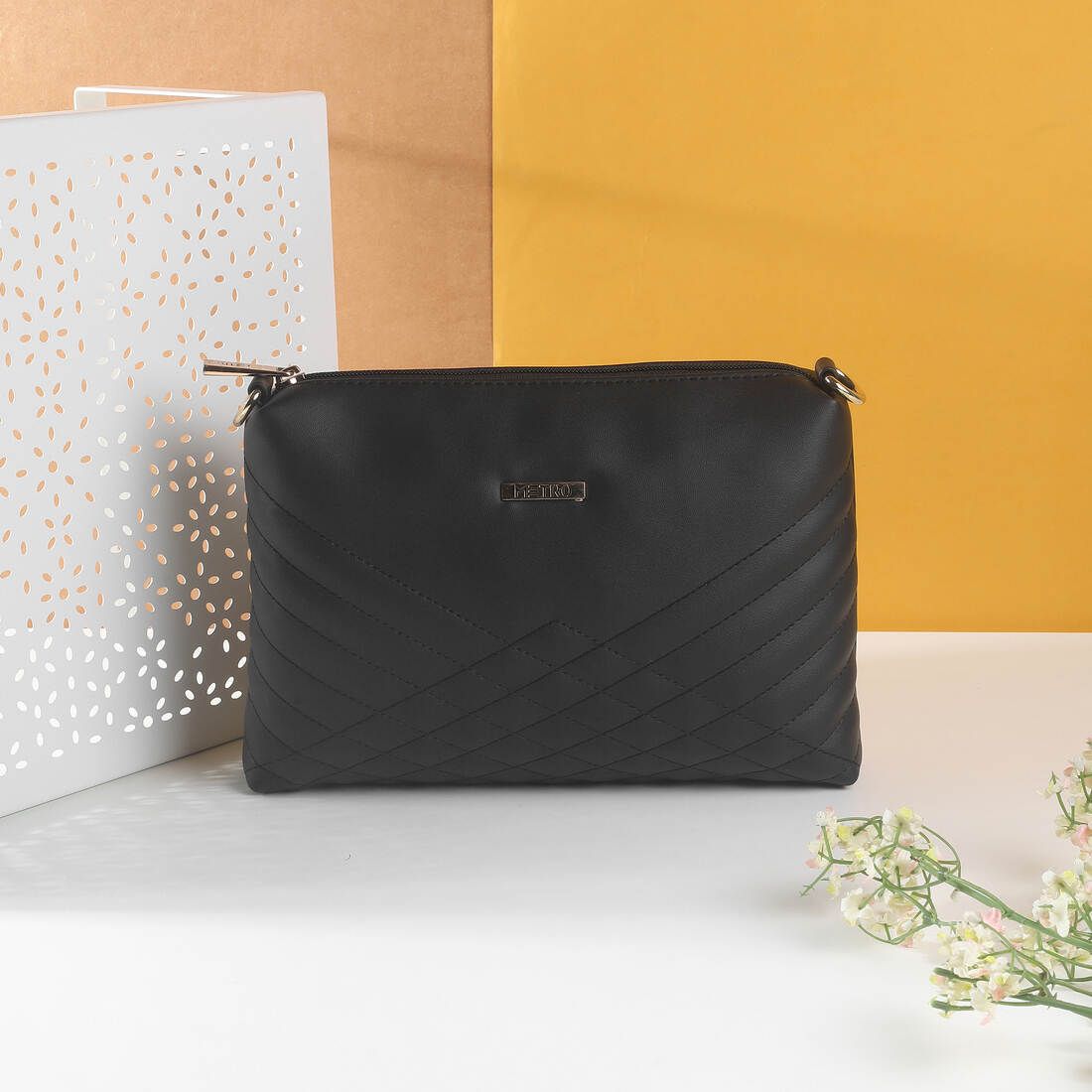 Black Women Sling Bag 66-7352-image-16