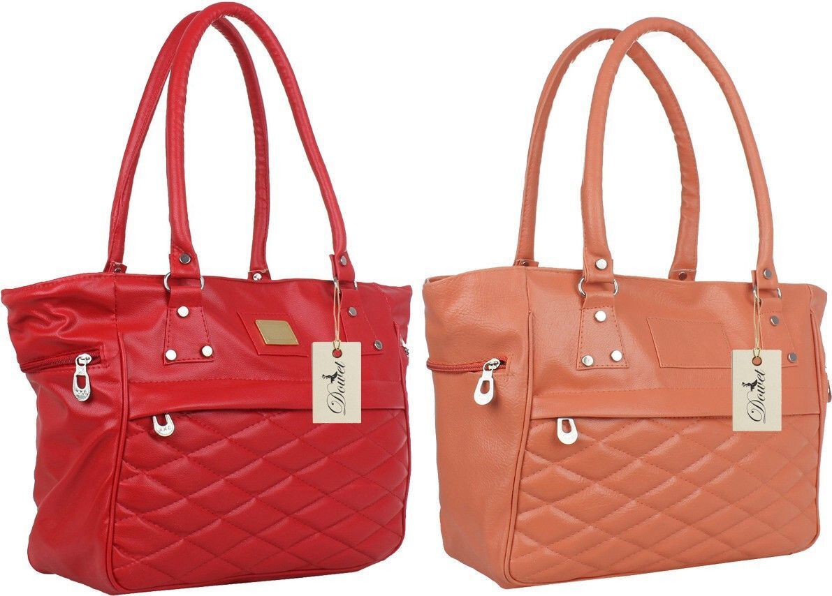 dowet Women Red, Tan Hand-held Bag-picture-41