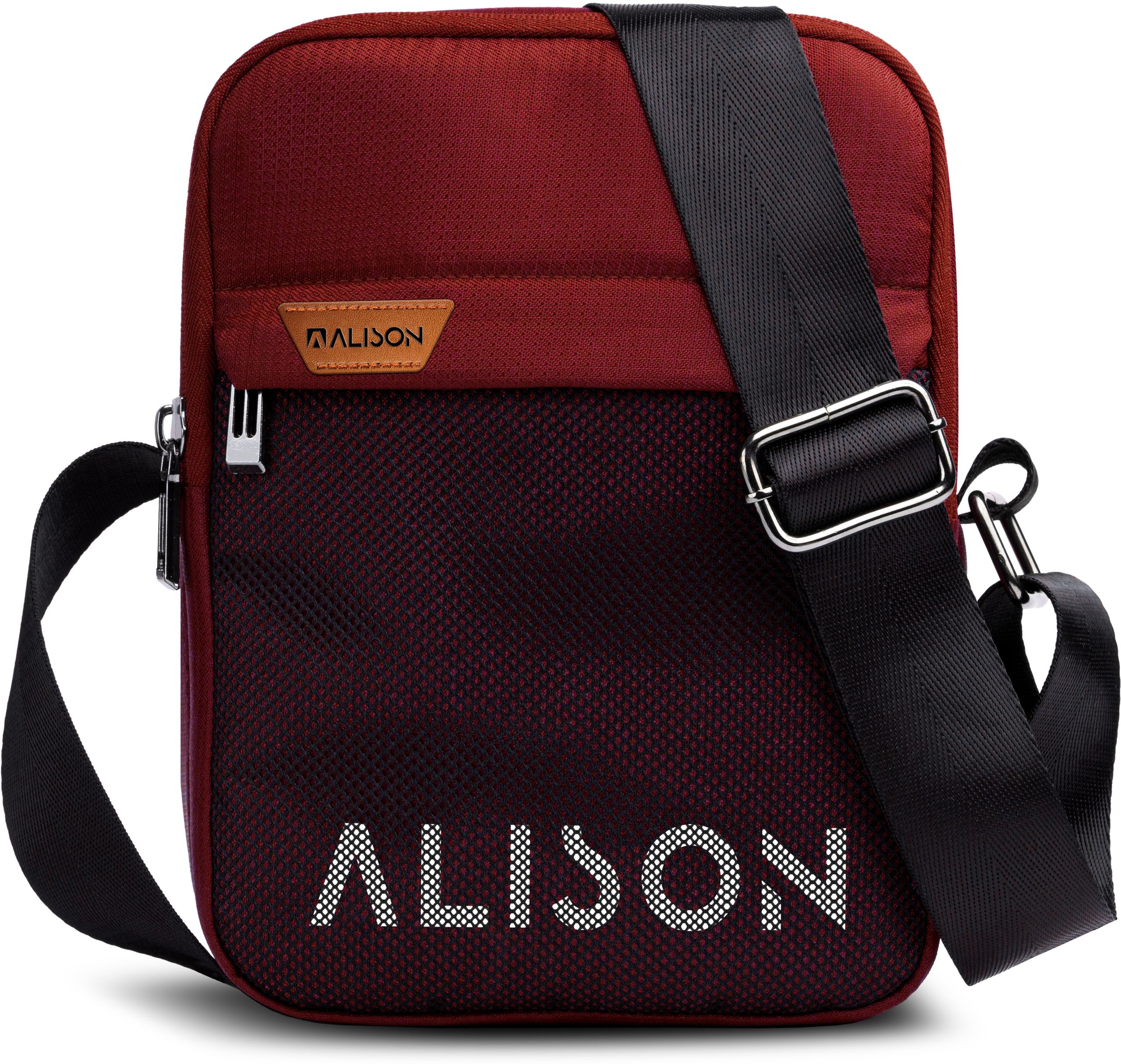 Red Men Sling Bag Side Bag For Men-image-26