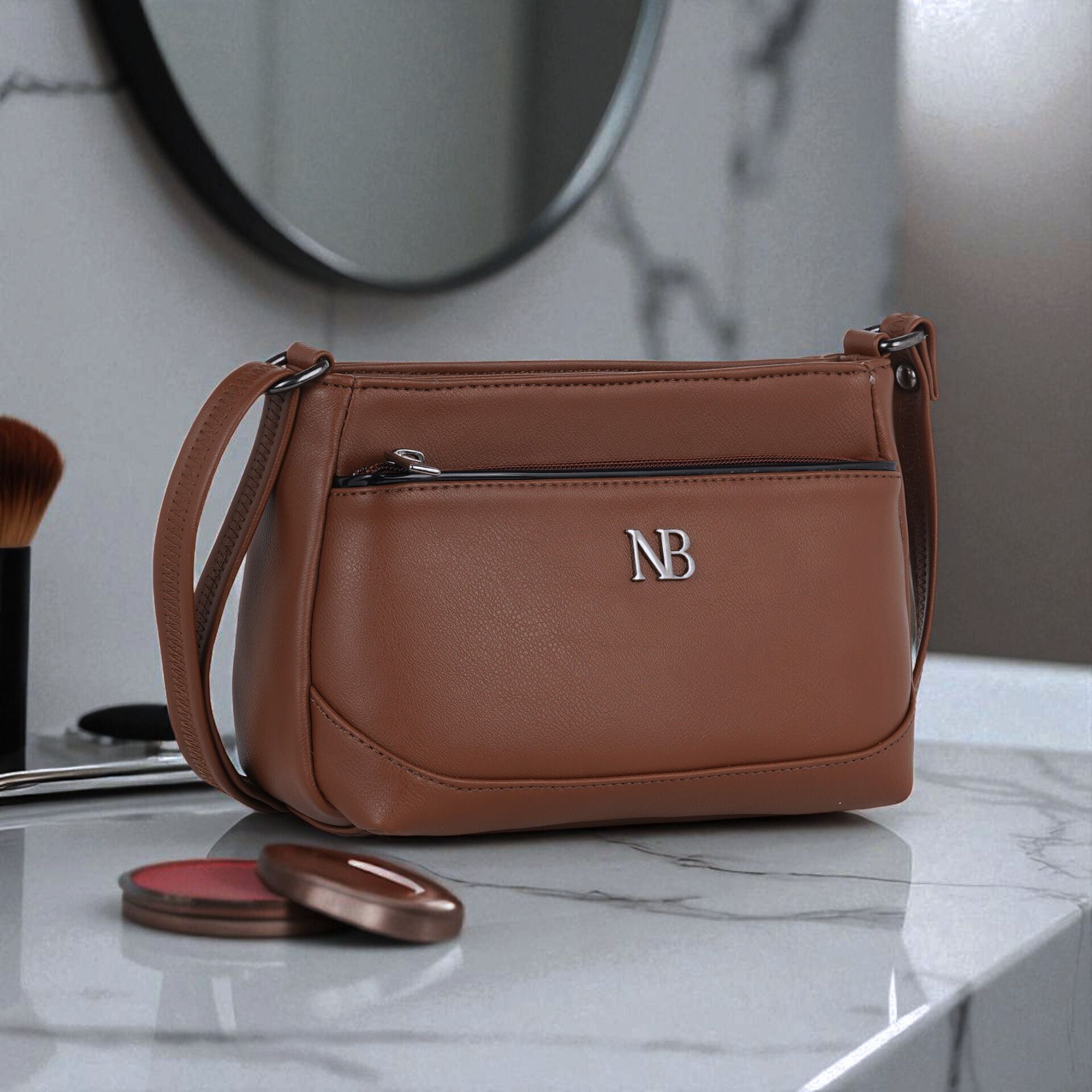 nicoberry Tan Women Sling Bag SL355-picture-11