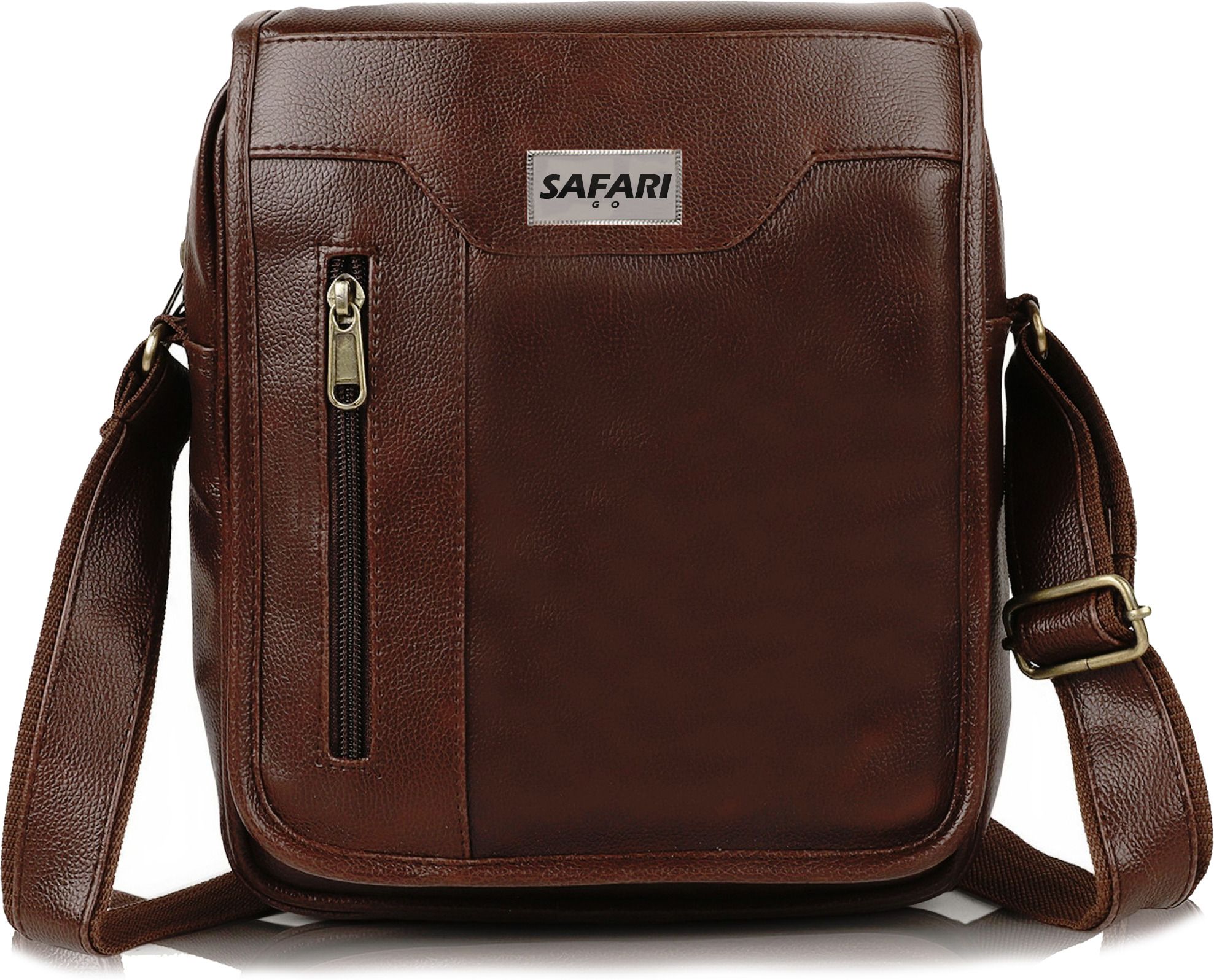 safarigo Brown Men Sling Bag Vegan Leather sling bag for men-picture-39