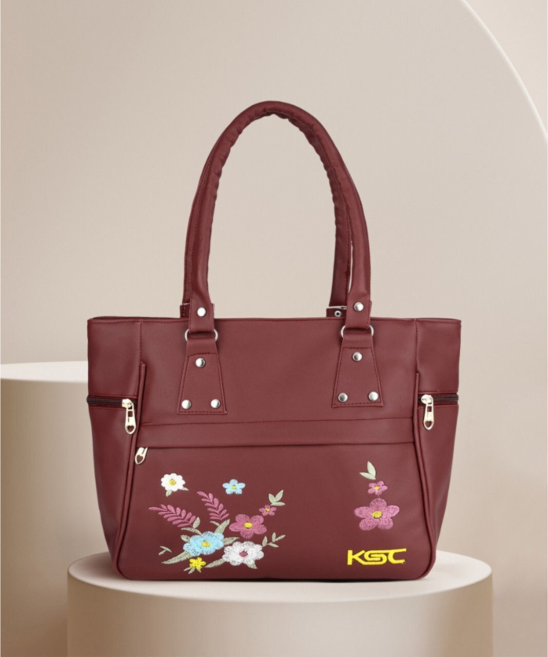 dowet Women Maroon Hand-held Bag-picture-6