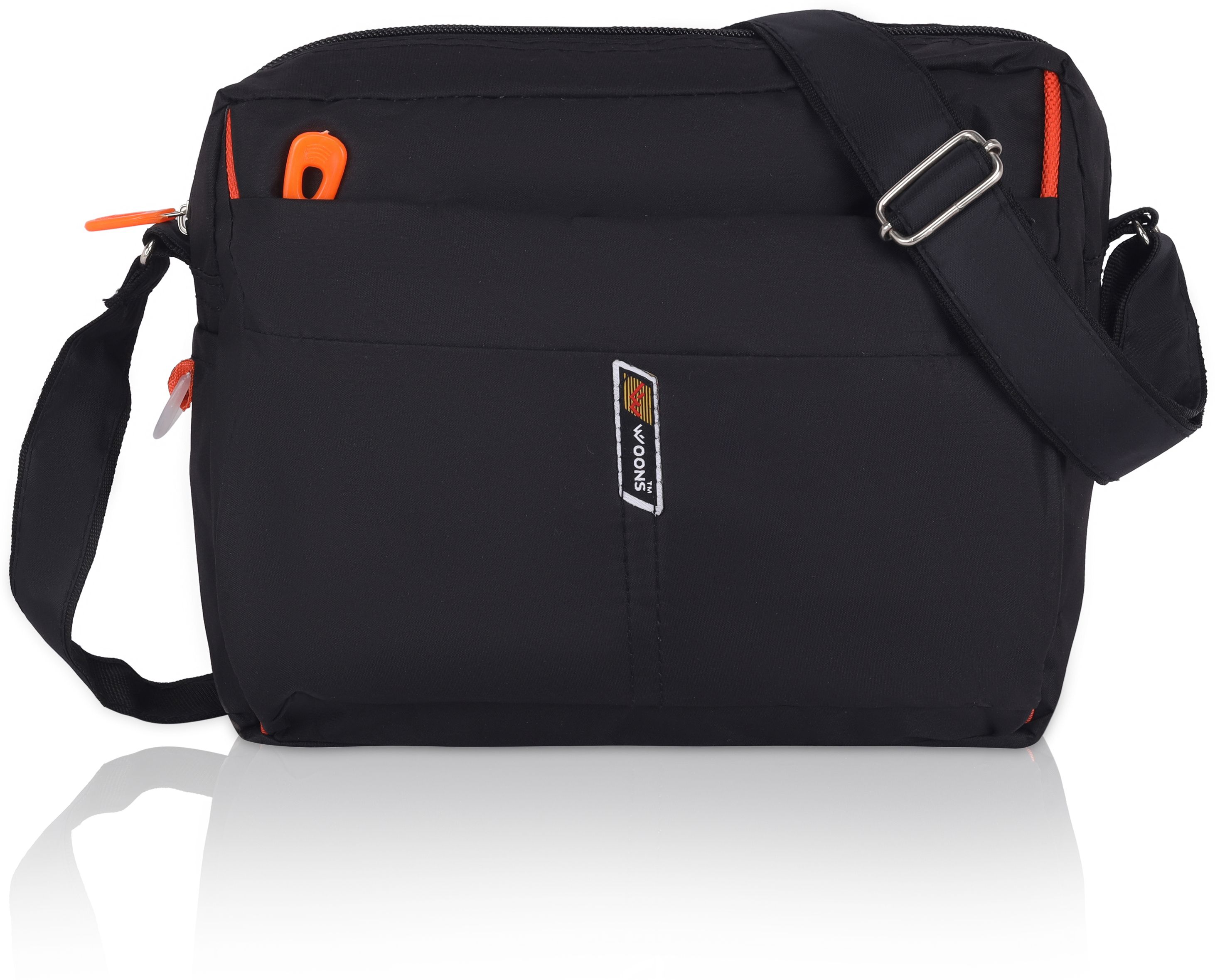 Black Men Sling Bag Cross body Men’s Sling Messenger Bag for Travel / Office / Business