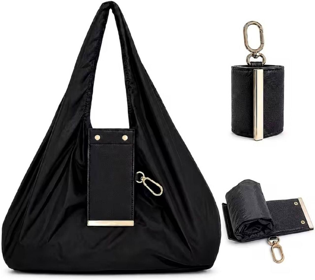 wopix Reusable Foldable Nylon Shopping Bag with Keychain Clip, Waterproof Tote Bag. Grocery Bag-picture-14